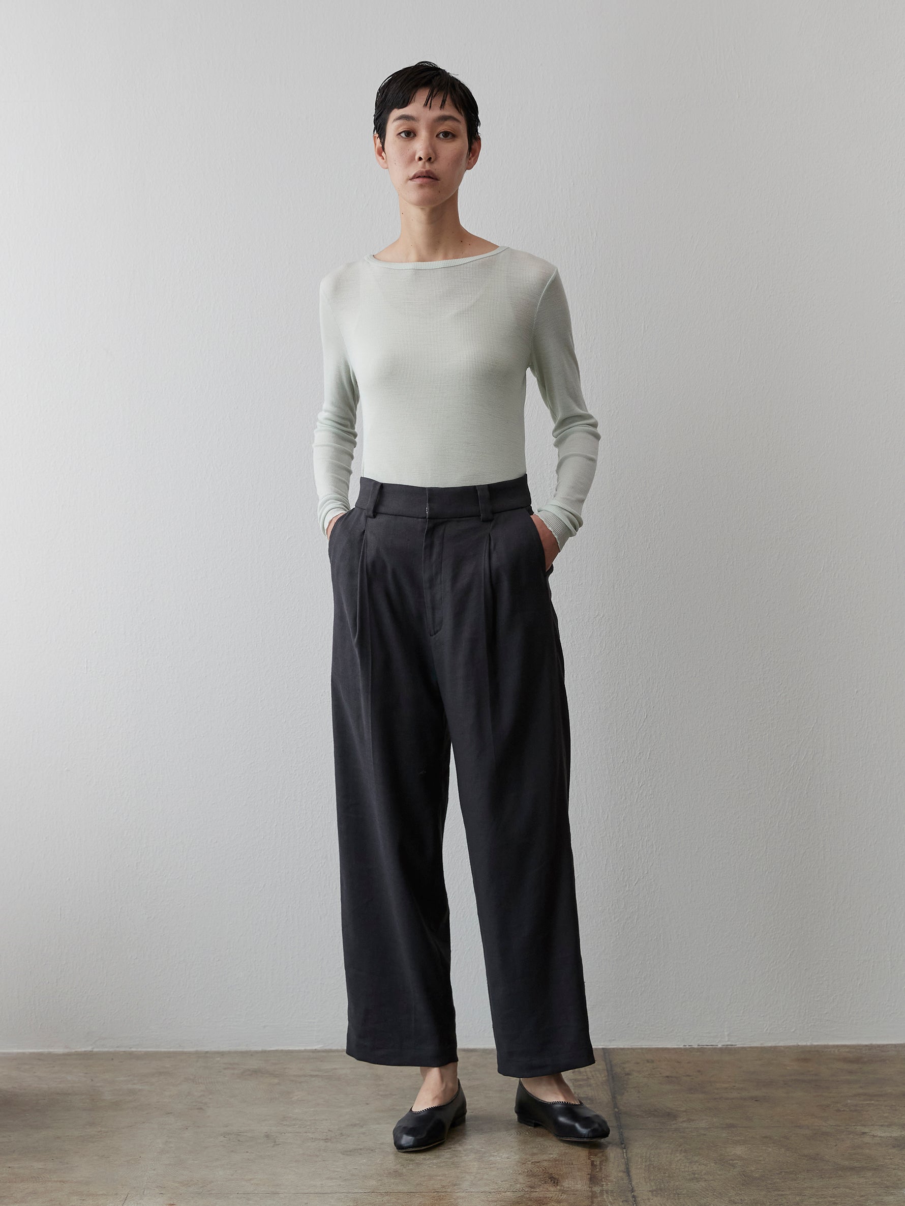ウールリネンパンツ/TBDA-203