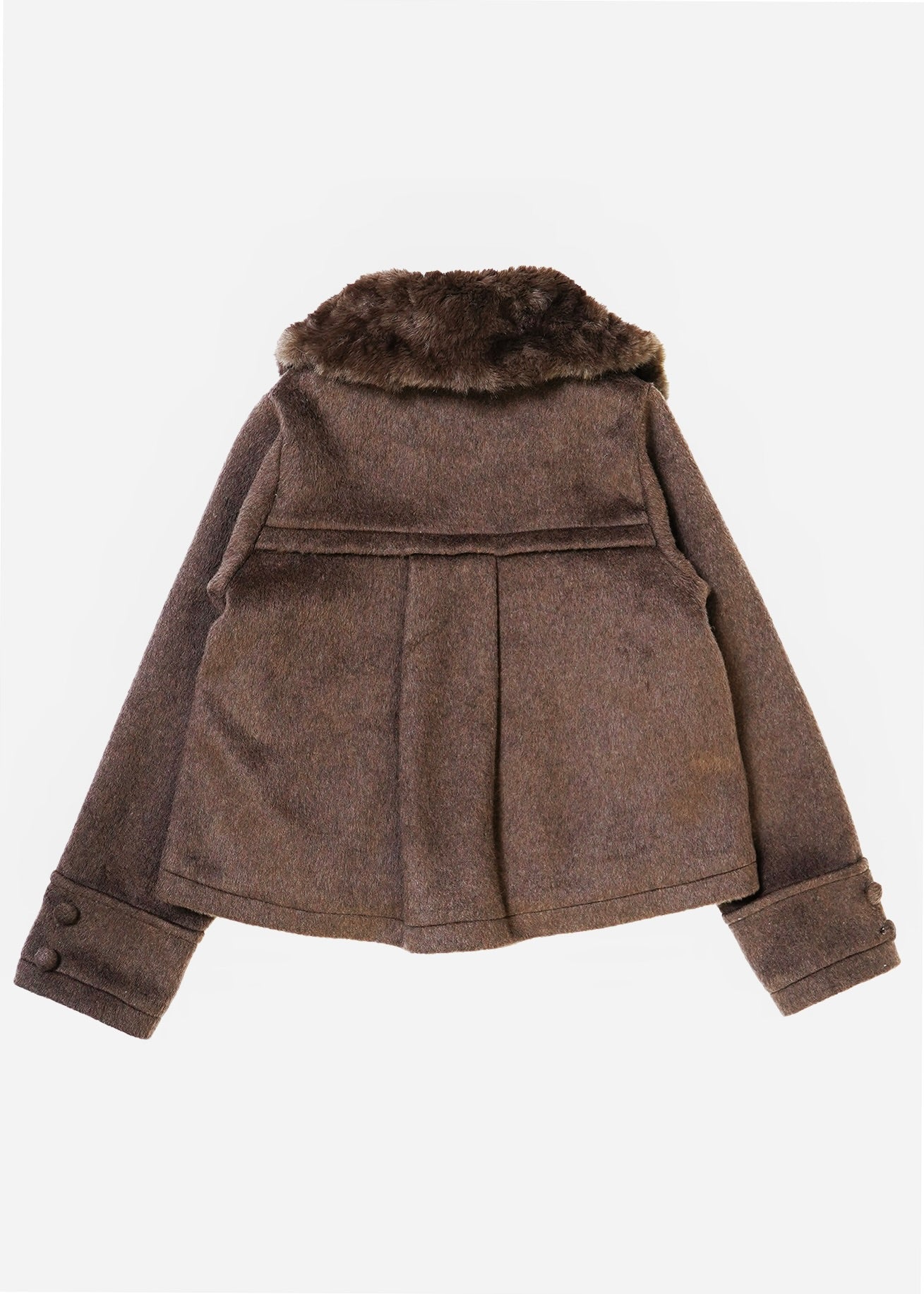 新色黒追加発売】grace fur collar wool coat – Tie.Me