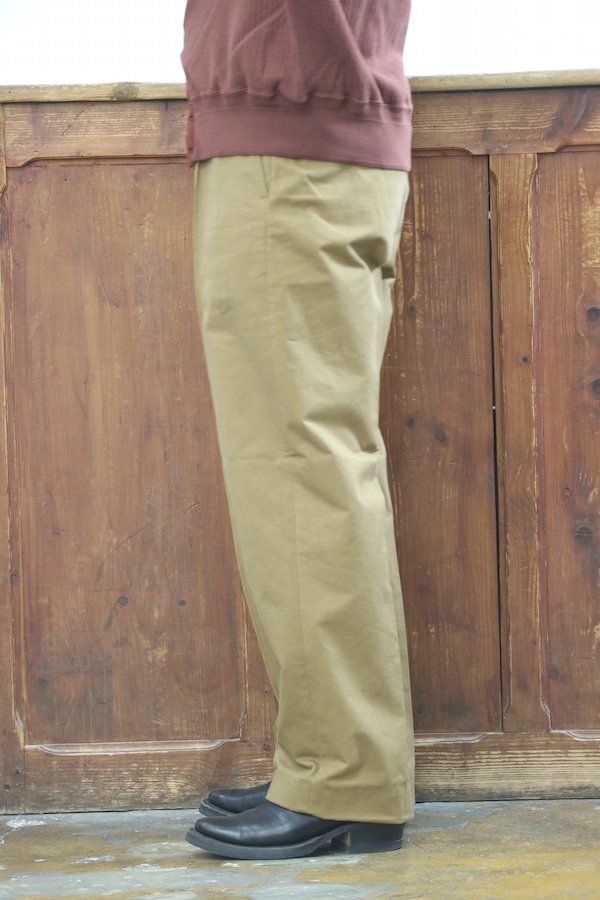 TIGHT / FRONT TUCK ARMY TROUSER (MOSS)