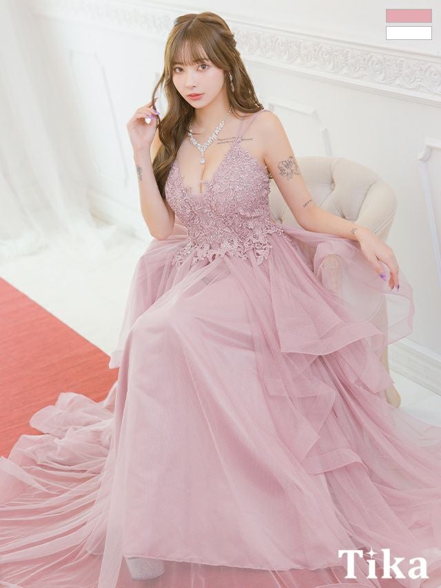 ピンク ロングドレス | Tika オンラインショップ