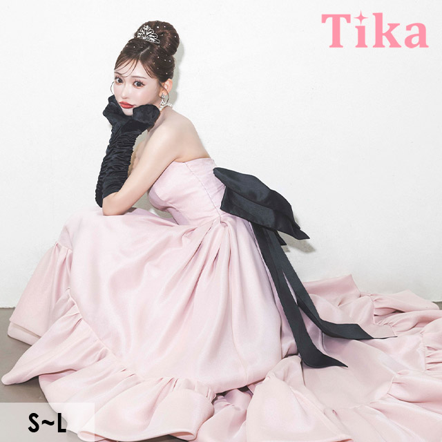 バースデー バックリボン ベア ゴージャス フリルテール Aラインロング