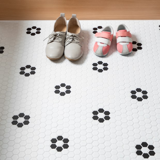 ニューヨーク-ミニヘキサゴン NY-ROF-FW1 /花柄 | タイル販売の専門