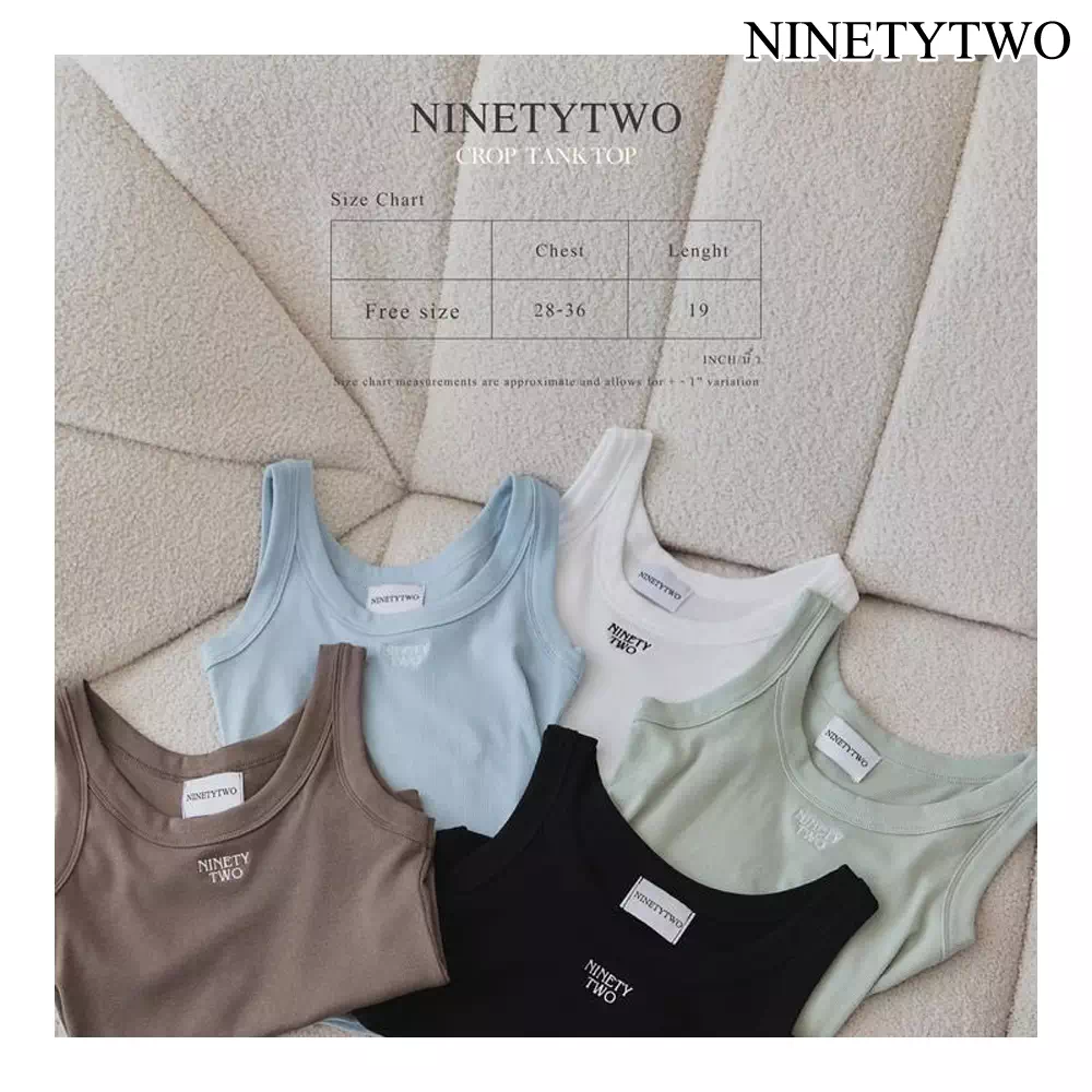 NINETYTWO / クロップタンクトップ・ショートパンツ - タイBL・タイGL