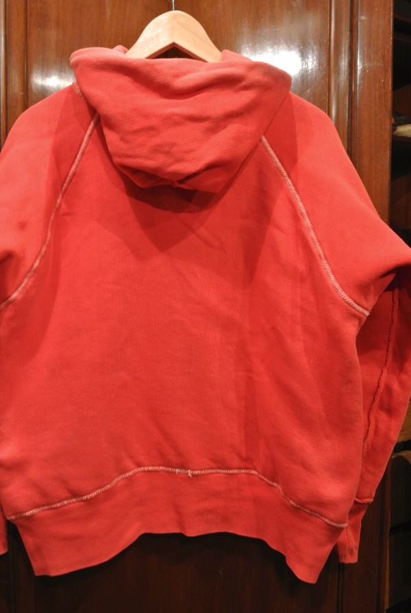 VTG/USED) 50-60s ダブルフェイス スウェットパーカー 赤/L ビンテージ