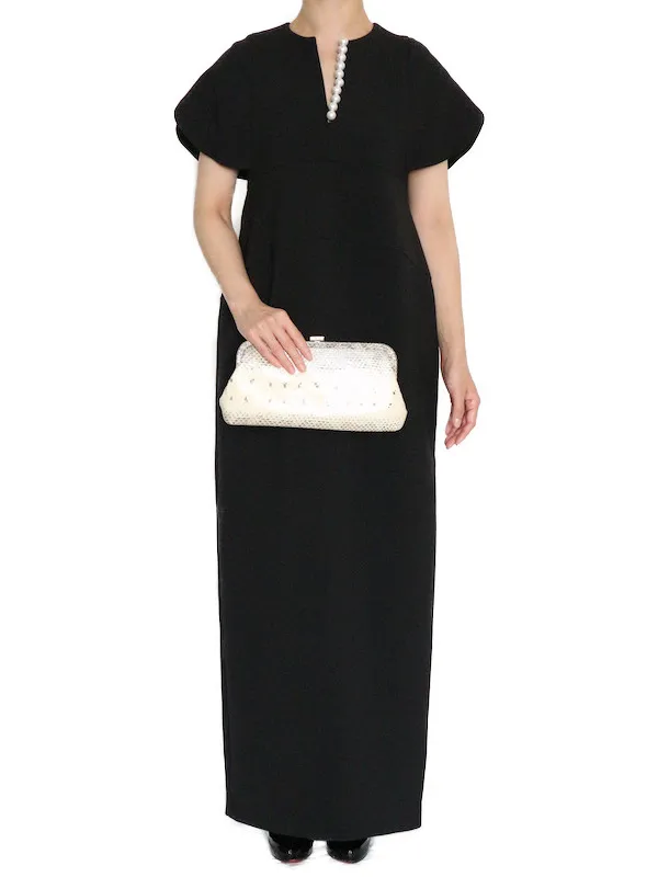 YOKO CHAN（ヨーコチャン） フレアスリーブパールスリットラインロング