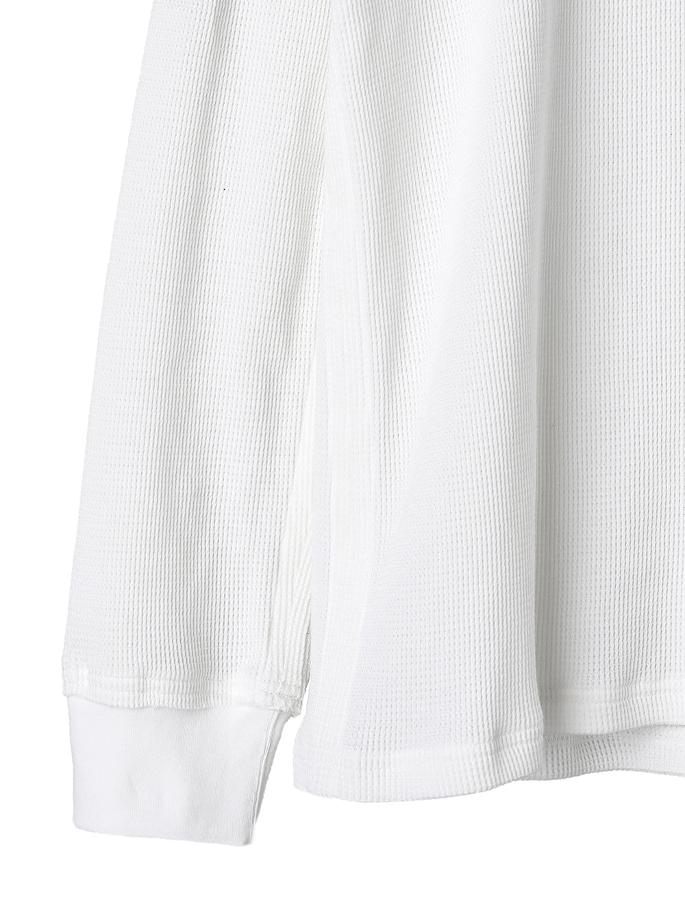 swc.0005AW25-white サーマルクルーネックロングスリーブTシャツ The