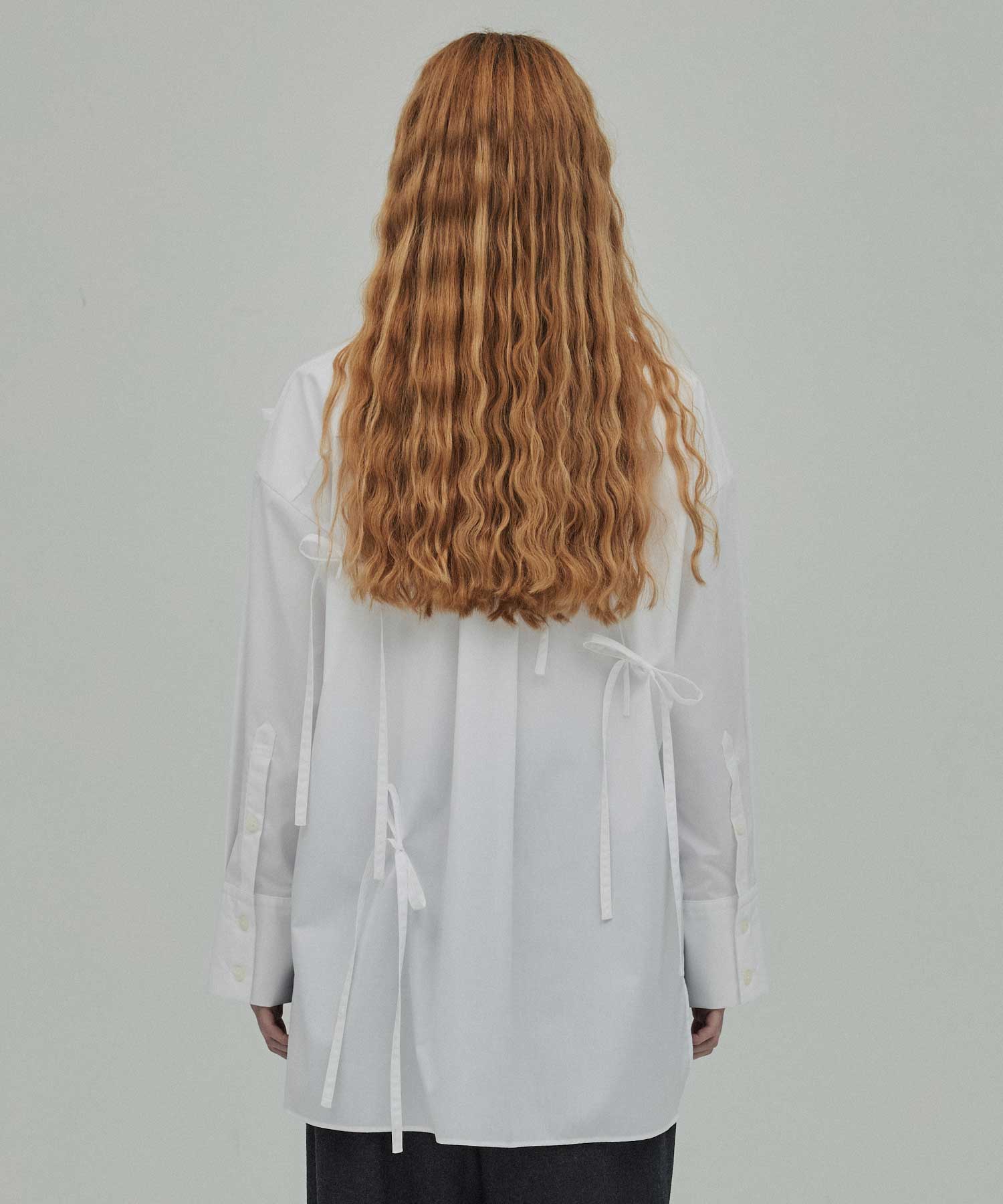 RIBBON SHIRT(38 WHITE): ENFOLD: WOMENS｜THE TOKYO ONLINE STORE