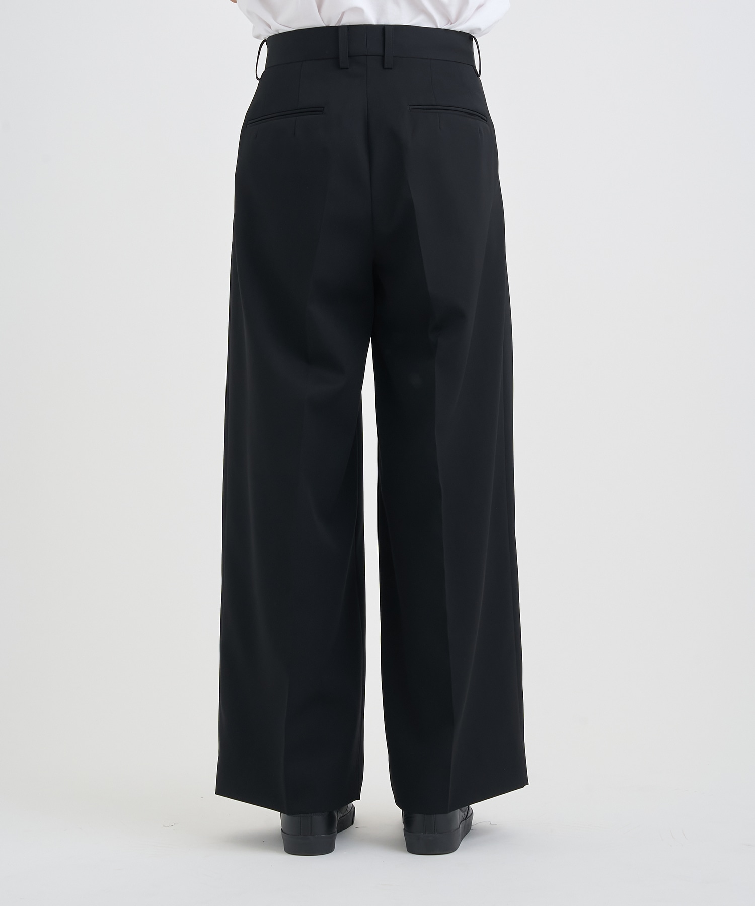 EXTRA WIDE TROUSERS(S BLACK): ssstein: MENS｜THE TOKYO ONLINE STORE