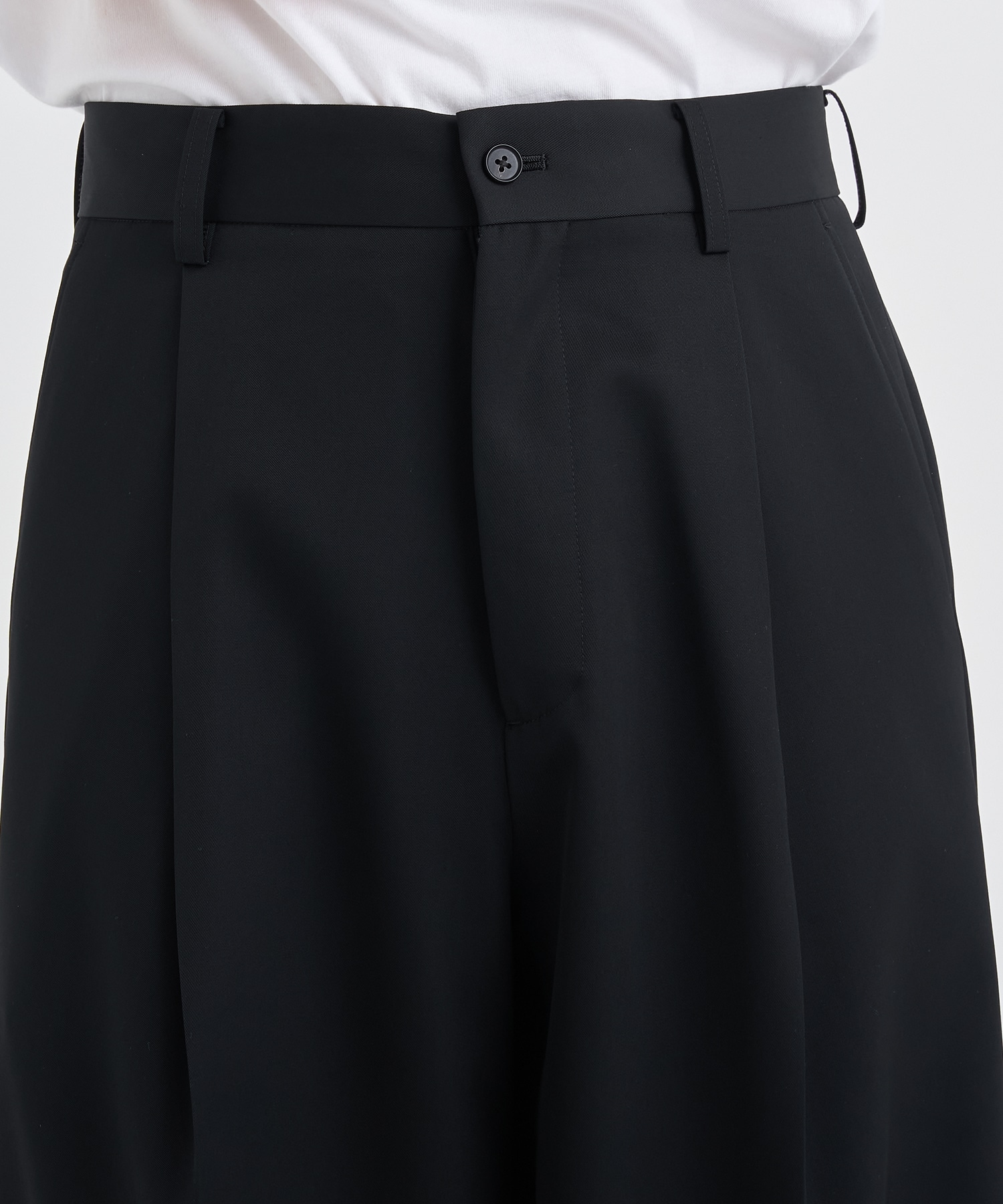 EXTRA WIDE TROUSERS(S BLACK): ssstein: MENS｜THE TOKYO ONLINE STORE
