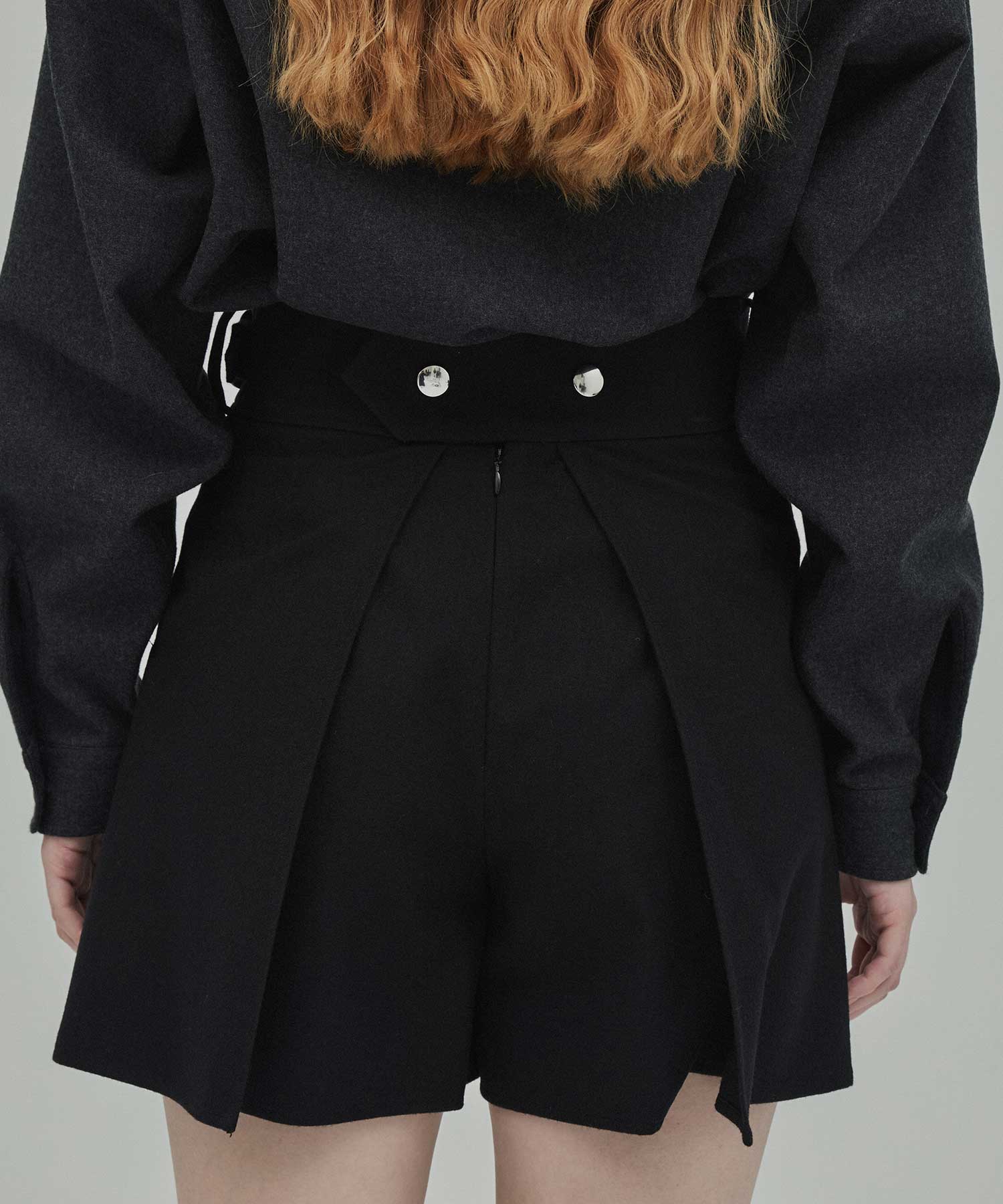 RERACS RAYERD SKIRT SHORTS(36 BLACK): THE RERACS: WOMENS｜THE