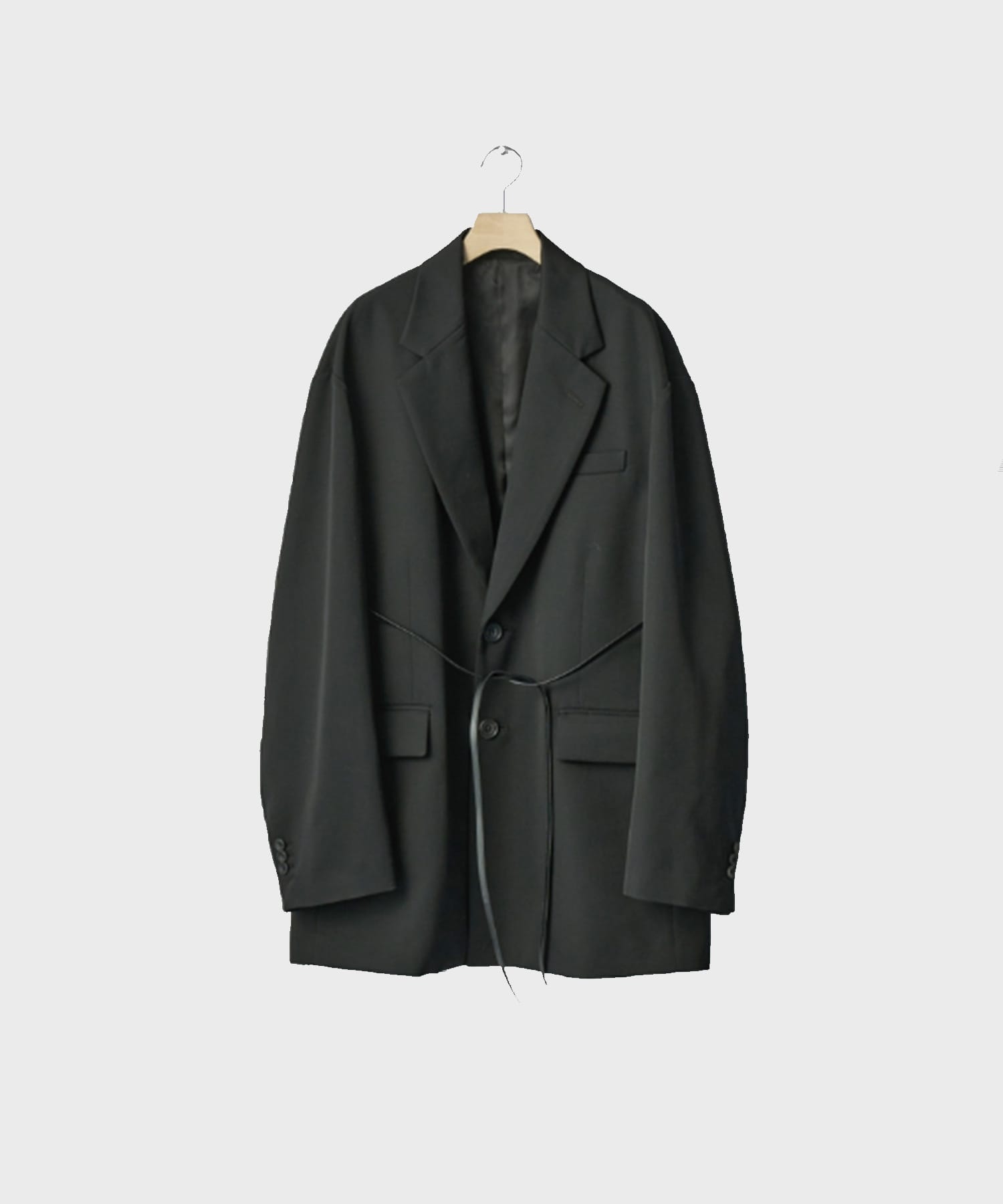 OVERSIZED SINGLE BREASTED LONG JACKET(S BLACK): ssstein: MENS｜THE