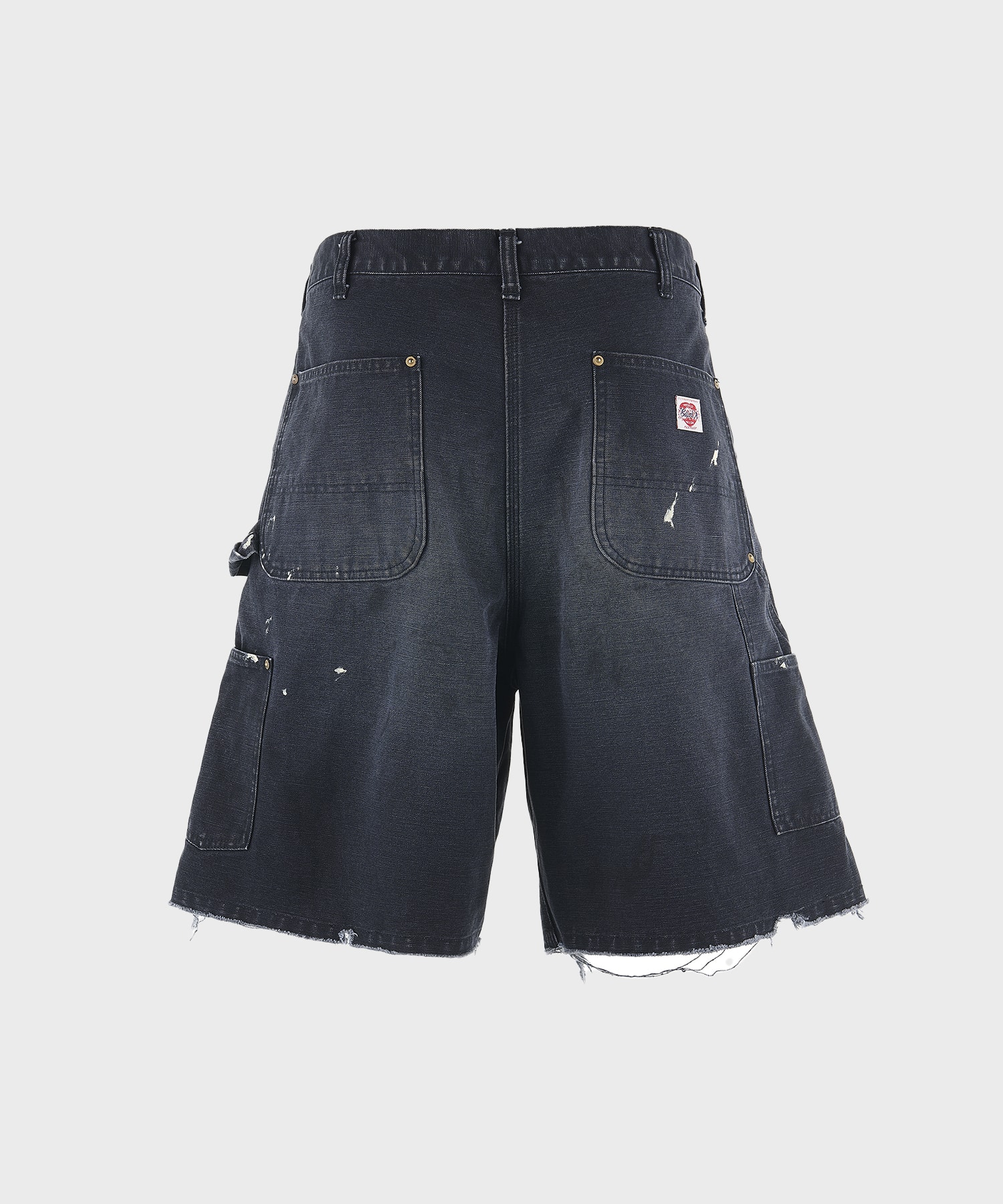 SM-HR8-0000-071/DOUBLE KNEE SHORTS(M BLACK): SAINT MXXXXXX: MENS