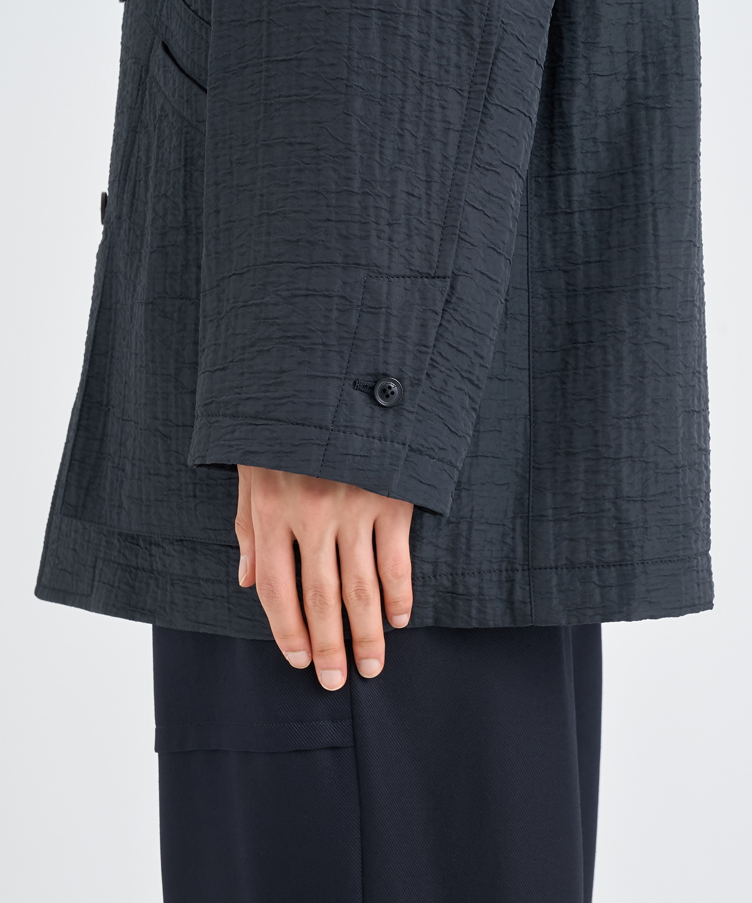 LEATHER -COLLAR JACKET | IRENISA イレニサ