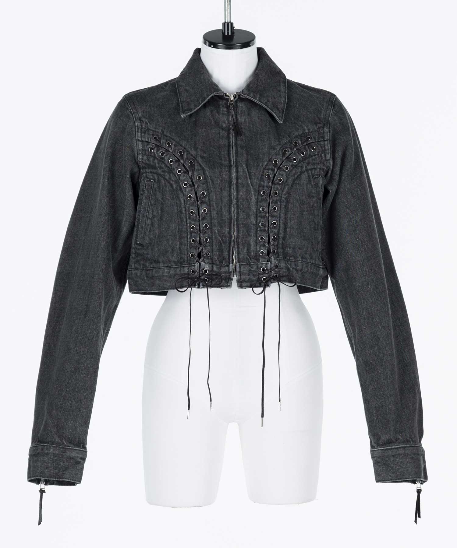 Lace up denim jacket｜FETICO（フェティコ）公式通販｜THE TOKYO（ザ