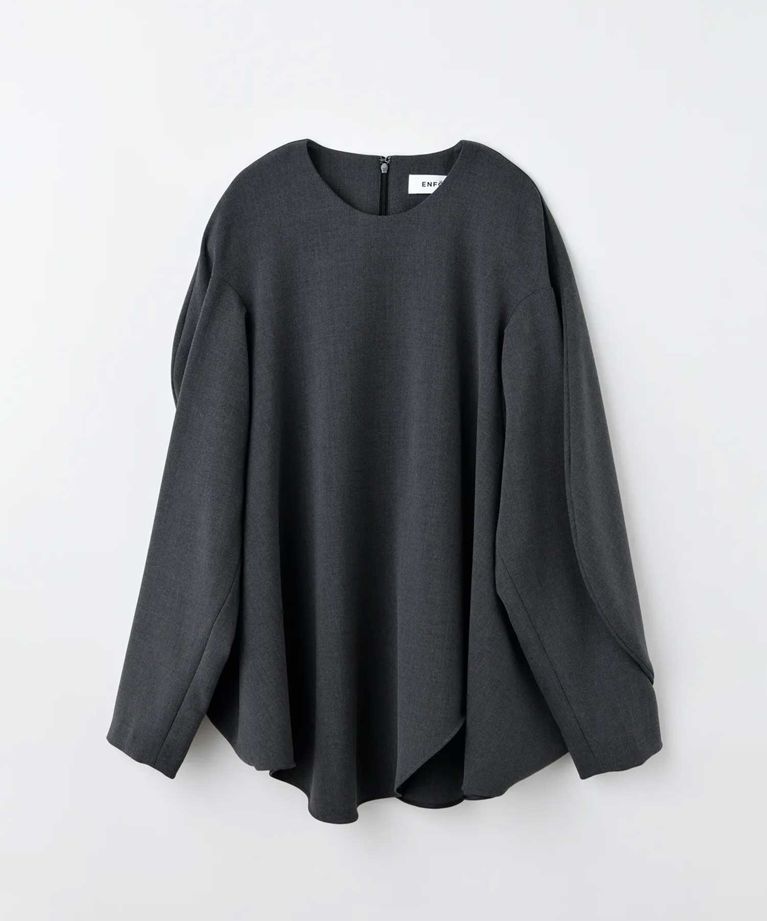CURVED-FORM PULLOVER(38 DARK GREY): ENFOLD: WOMENS｜THE TOKYO