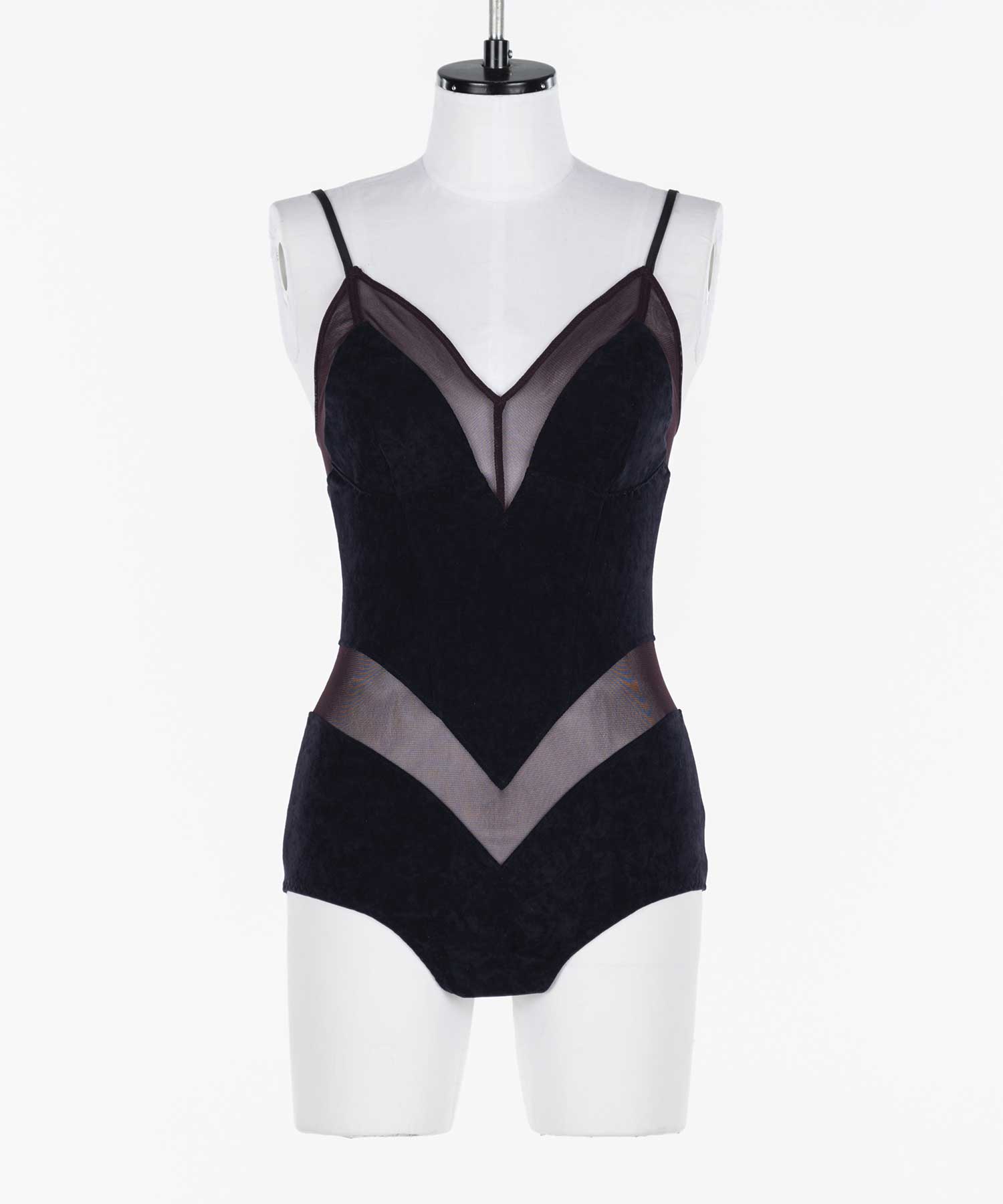 Velour paneled bodysuit(36 BLACK): FETICO: WOMENS｜THE TOKYO