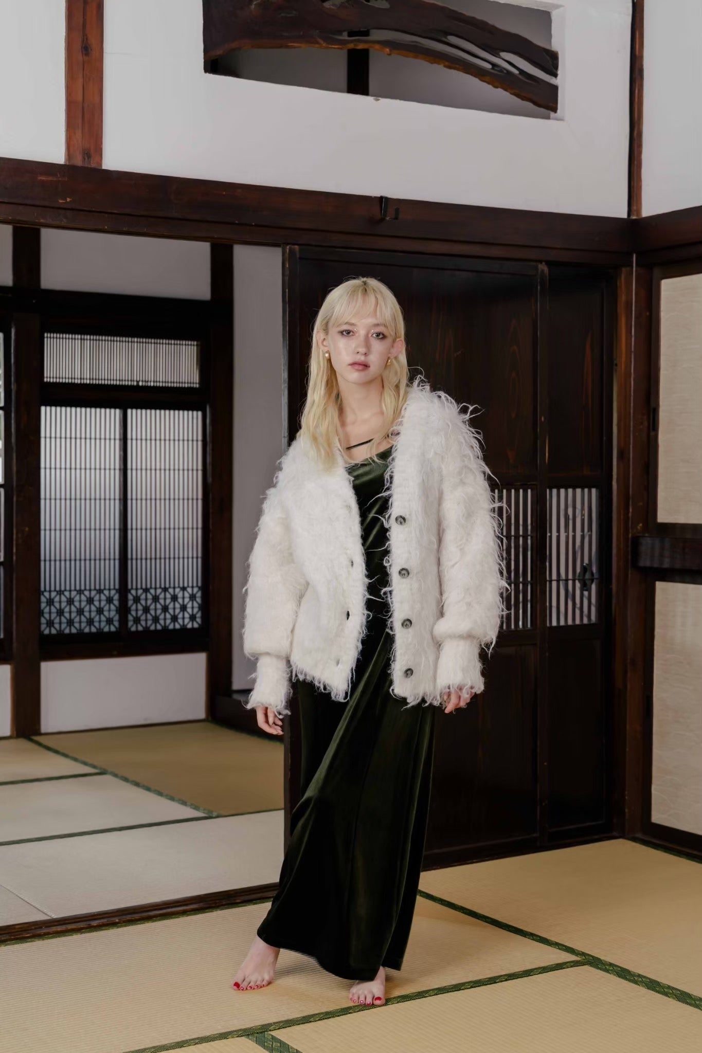 Annecy Velour Onepiece – THE TOÉ