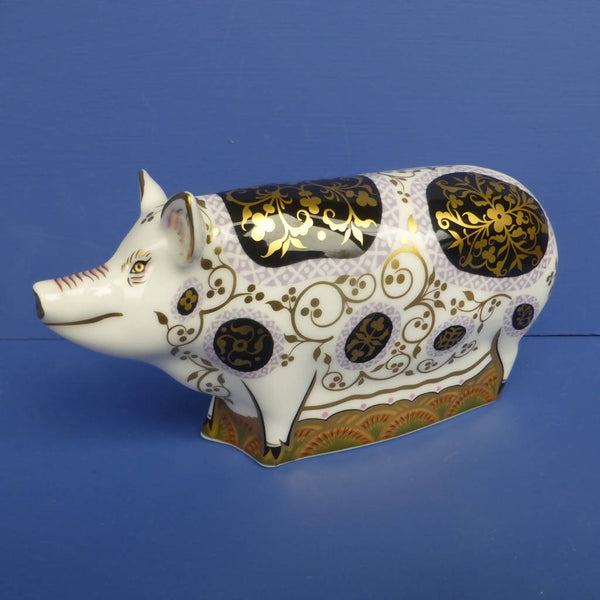 工芸品 Crown Derby Sitting Pig 工芸品 Crown Derby Sitting Pig 工芸