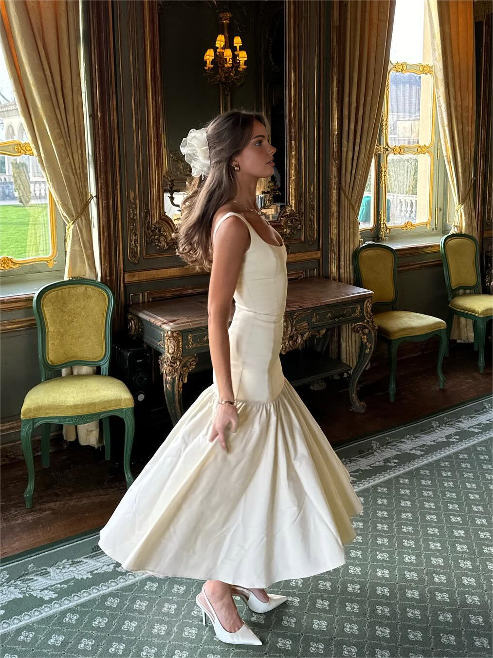 Ruffle Long Cami Sundress | COMMENSE