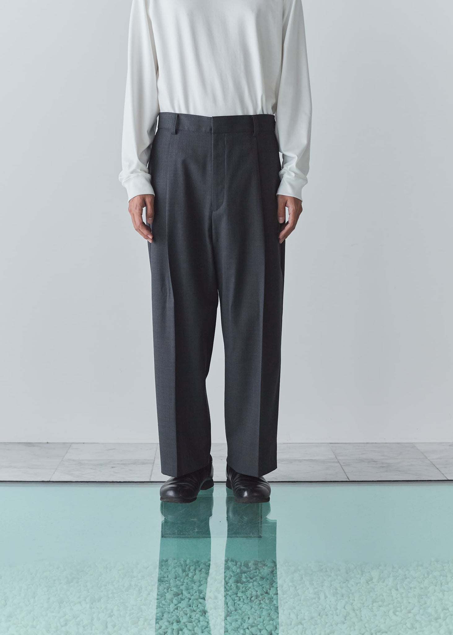 WOOL WIDE PANTS – THE DAY
