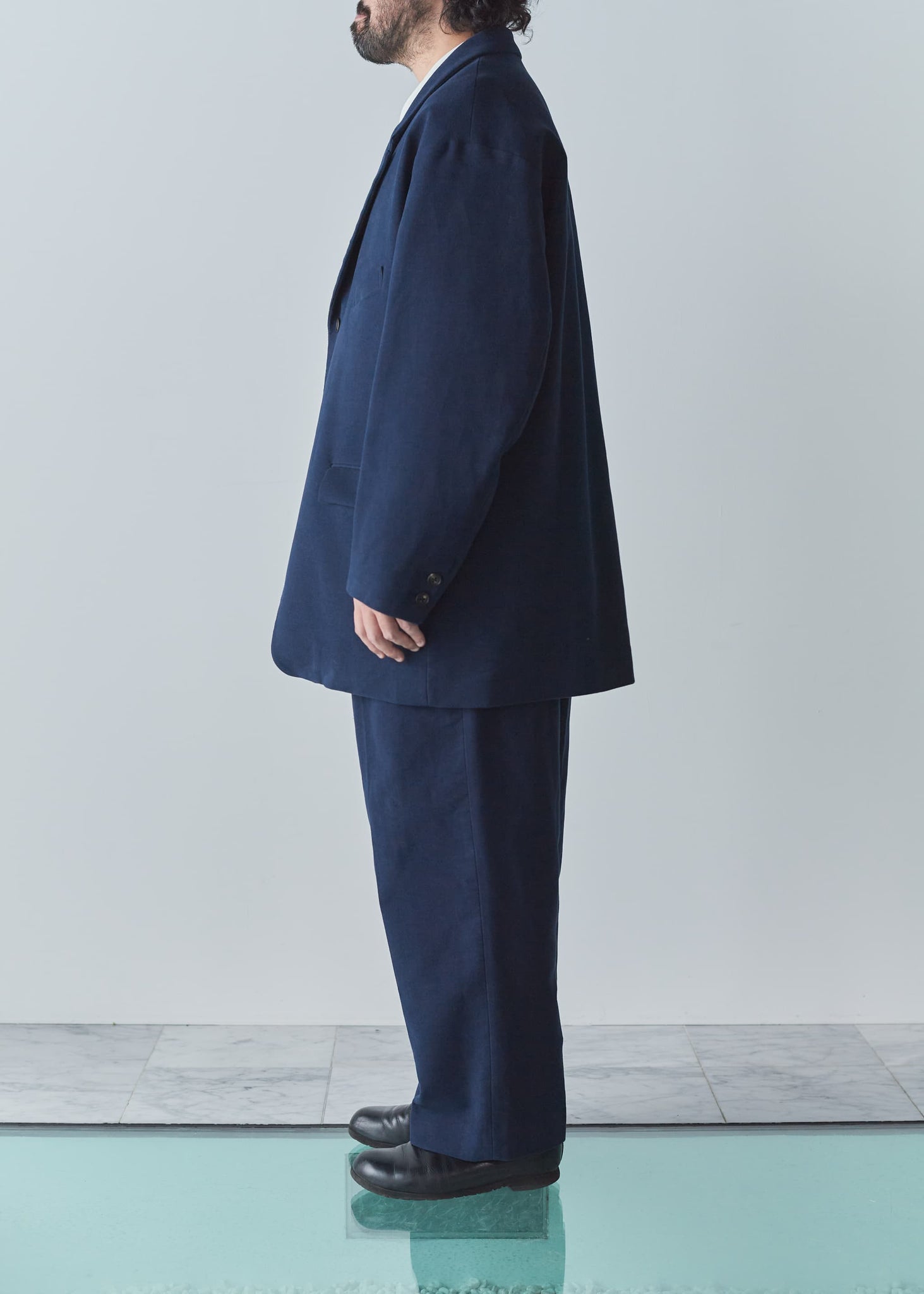 MOLESKIN LONG TAILORED JACKET – THE DAY