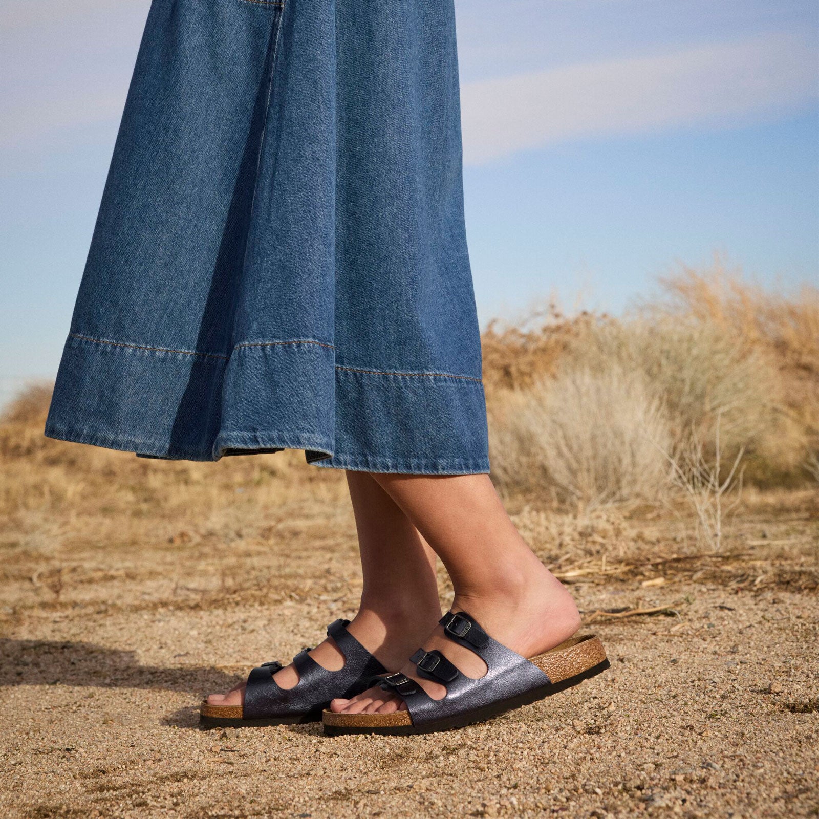 Birkenstock Florida Slide Sandal (Women) - Graceful Midnight Birko