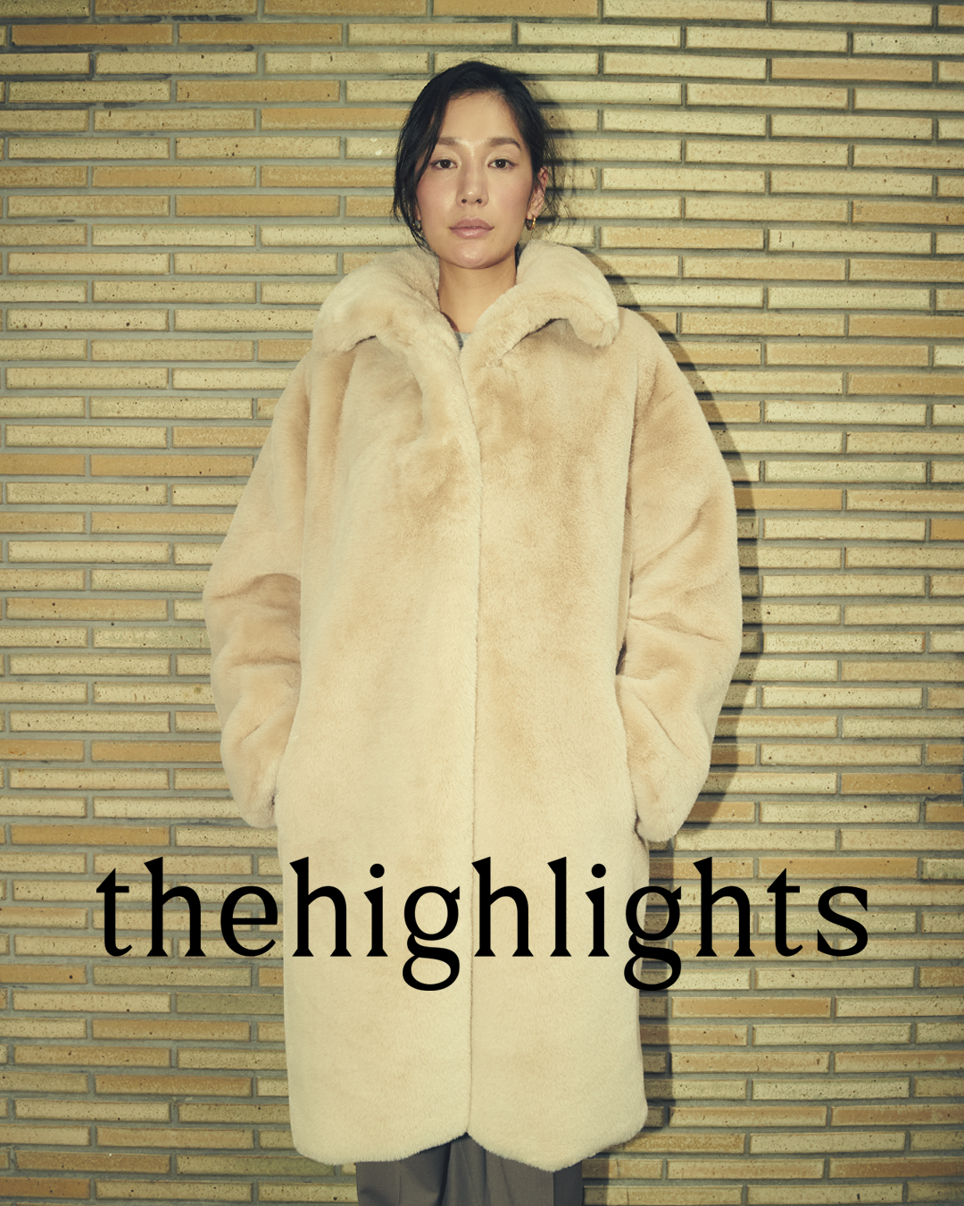 eco-fur 'long coat' brown – thehighlights