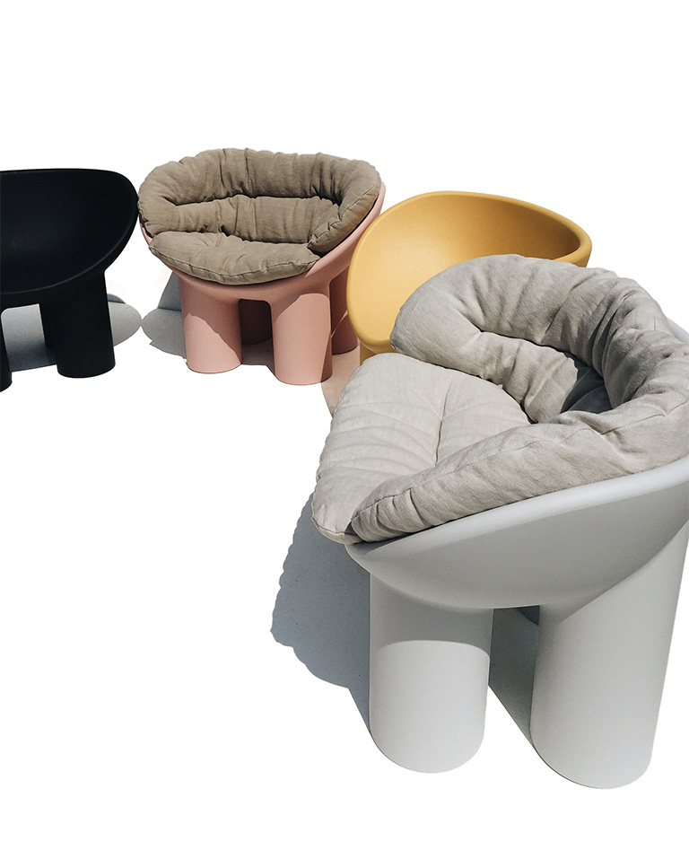 Driade Roly Poly 象脚チェア ピンク - DRIADE | THÉM