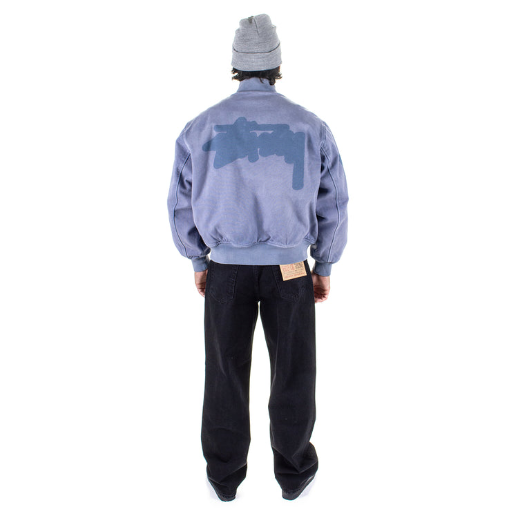 Ghost Logo Canvas Varsity Jacket – Premier