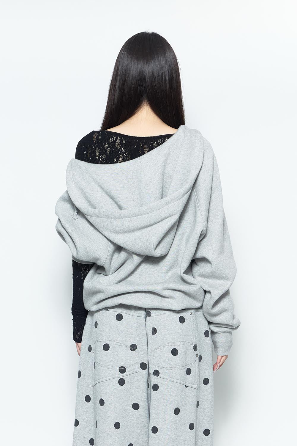 THEREDTHREAD / ザレッドスレッド】S fleece zip up hoodie