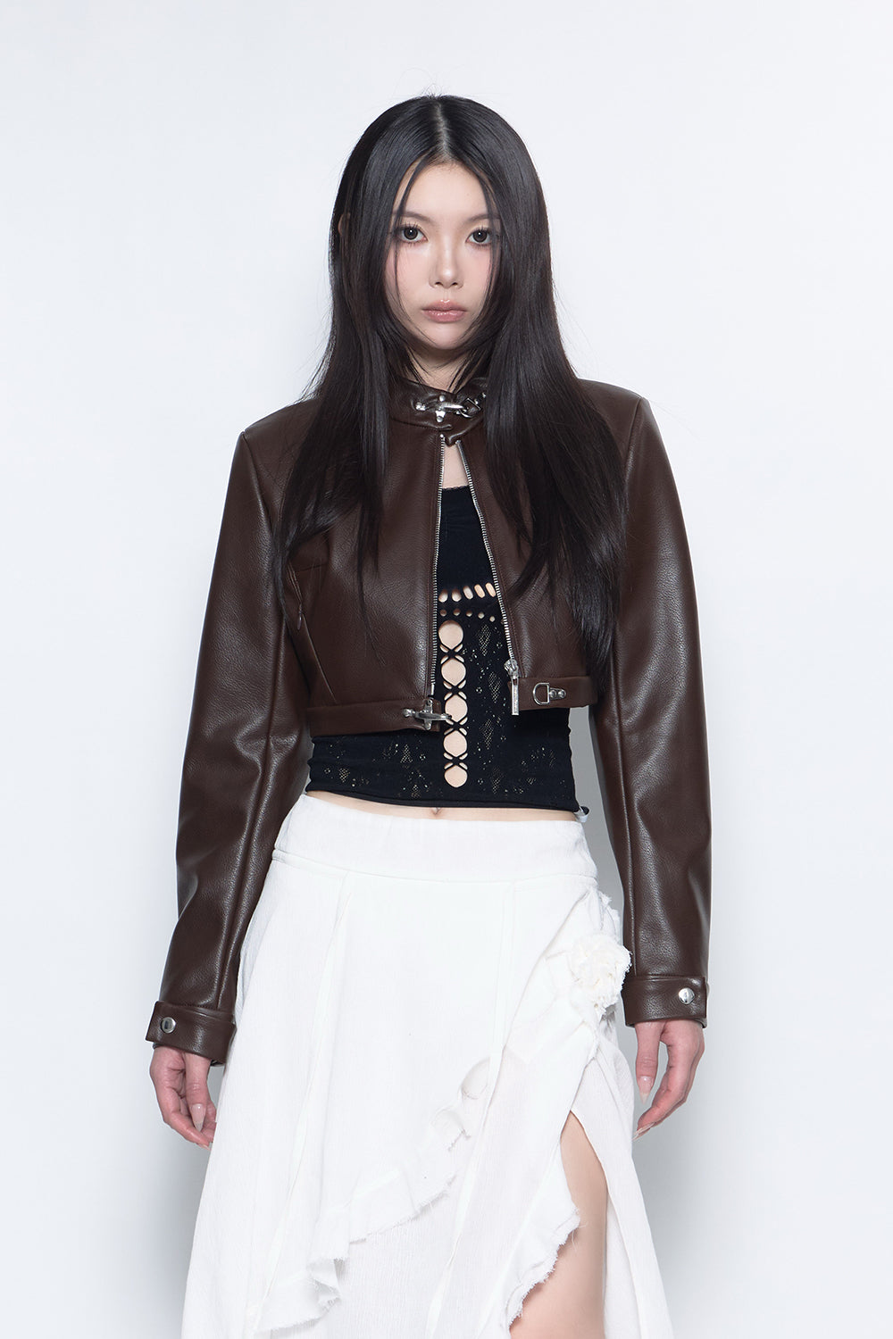 THEREDTHREAD / ザレッドスレッド】S urban leather cropped