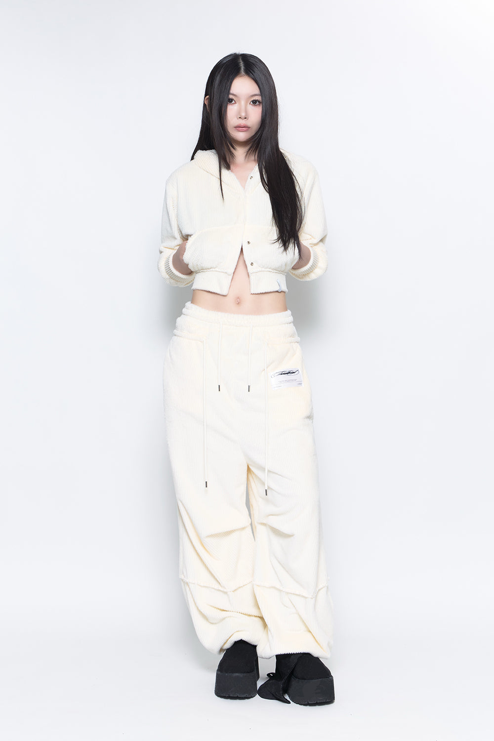 THEREDTHREAD / ザレッドスレッド】S double drawstring pants