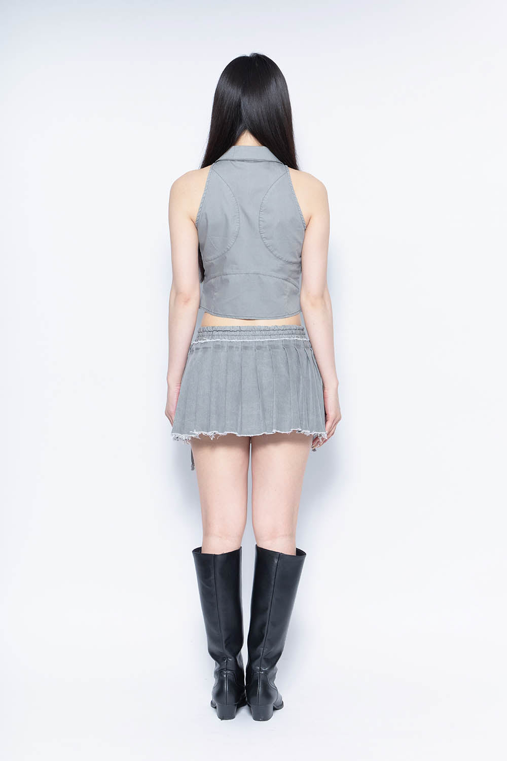 THEREDTHREAD / ザレッドスレッド】S layered pleats skirt