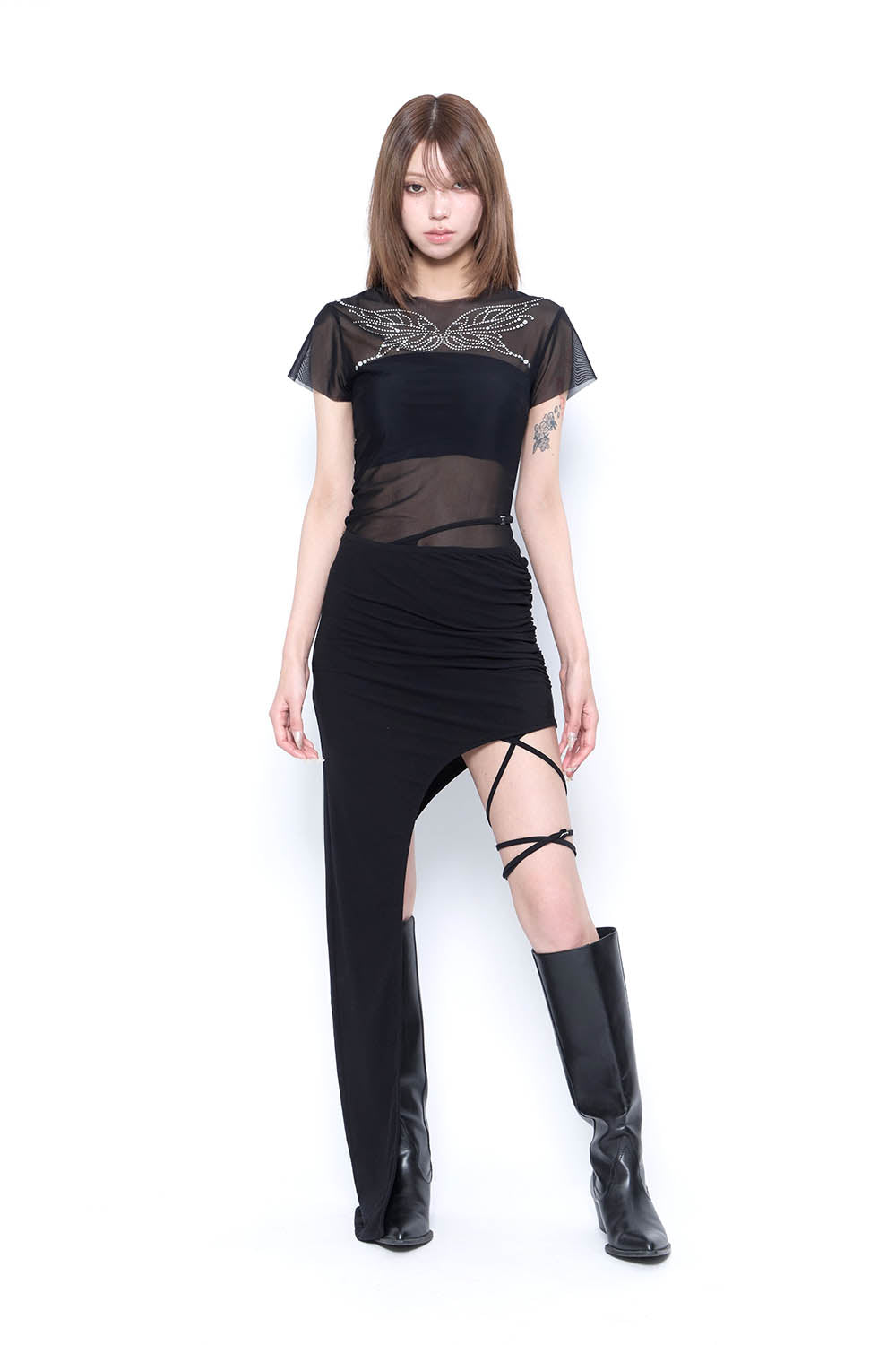 THEREDTHREAD】S curve skirt normal