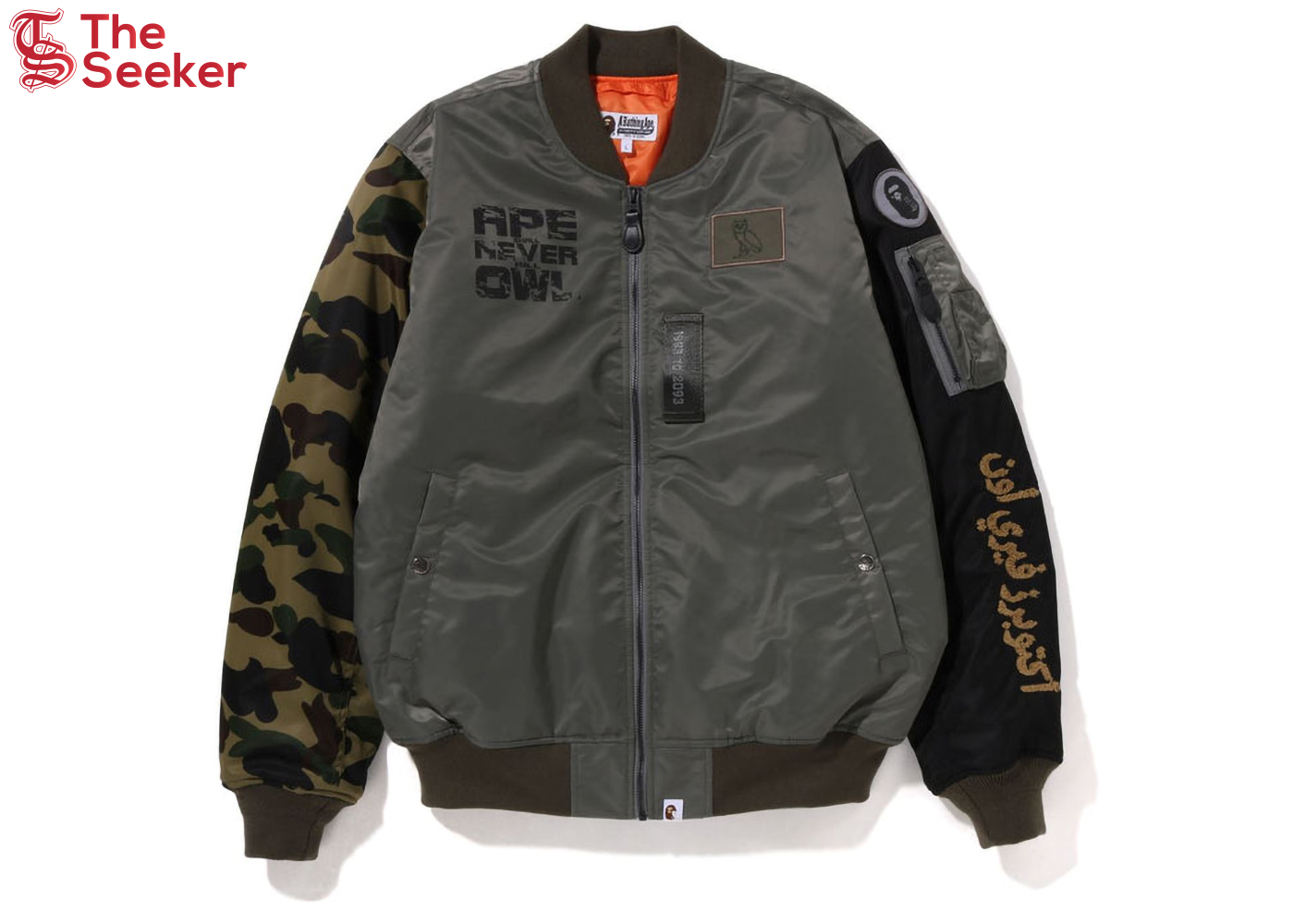 BAPE-x-OVO-Loose-Fit-MA-1-Jacket-Olive-Drab-FW22