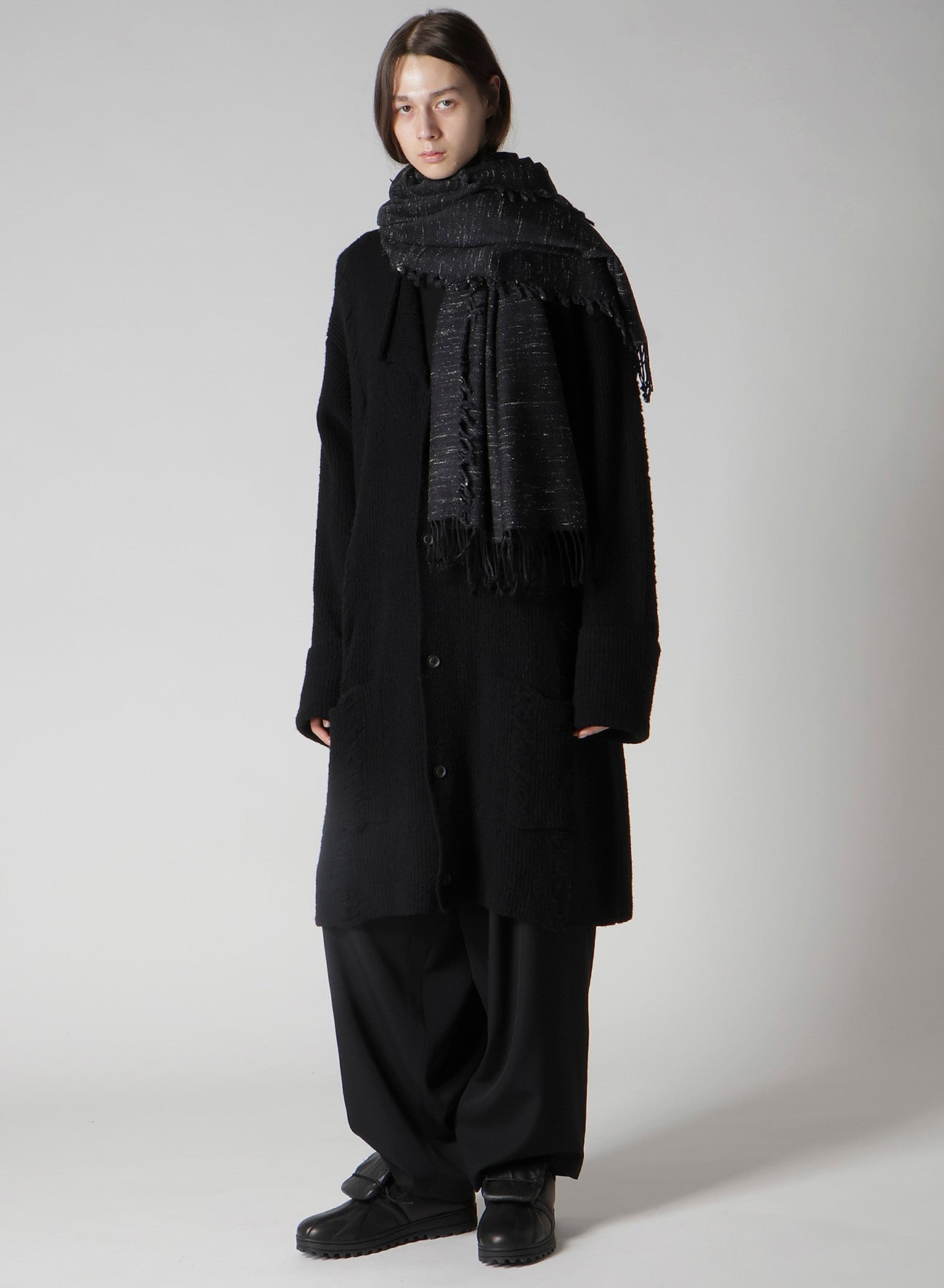 W/DIAMOND JQ YAK WOOL SCARF – THE SHOP YOHJI YAMAMOTO