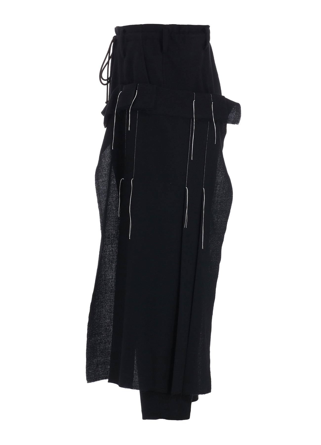 WOOL VIYELLA PLEATED WRAP PANTS – THE SHOP YOHJI YAMAMOTO