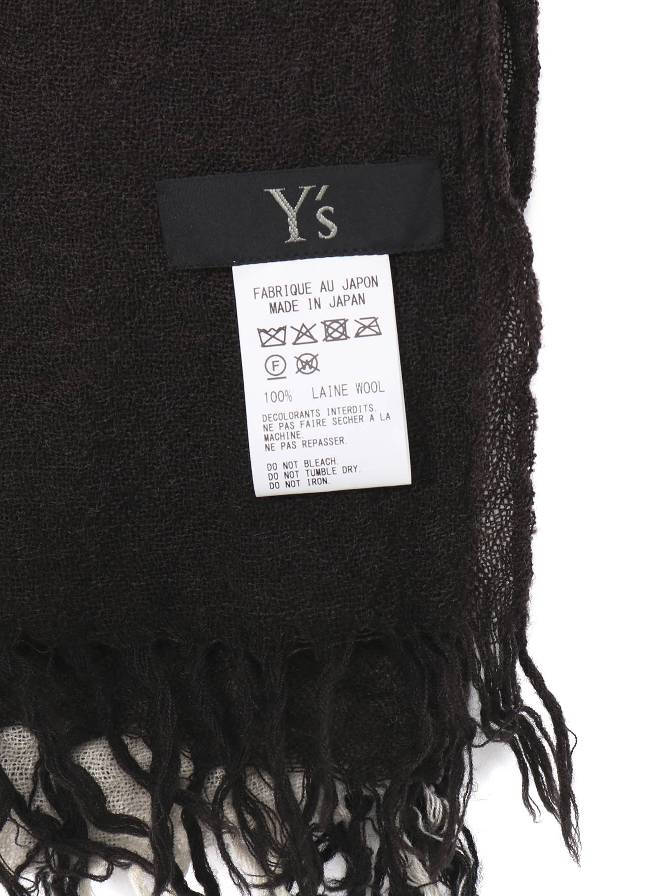 THREE-LAYERED WOOL SCARF – THE SHOP YOHJI YAMAMOTO