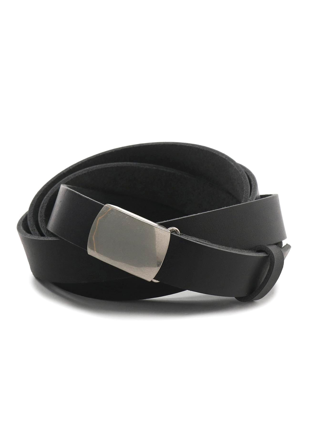 SOFT COW LEATHER LONG BELT(FREE SIZE Black): Ground Y｜THE SHOP