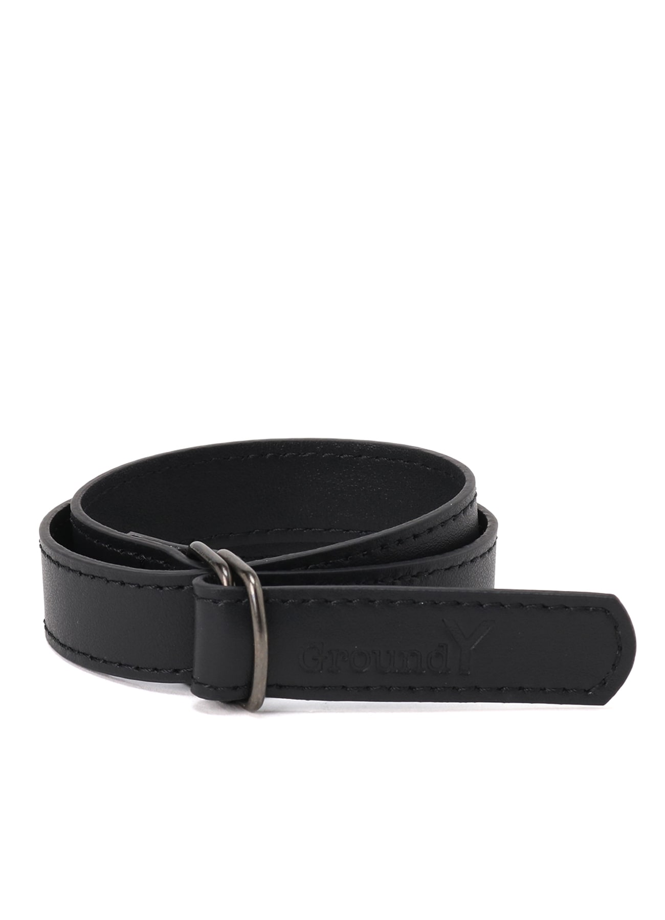 ITALIAN LEATHER DOUBLE BANGLE(FREE SIZE Black): Soldes｜THE SHOP