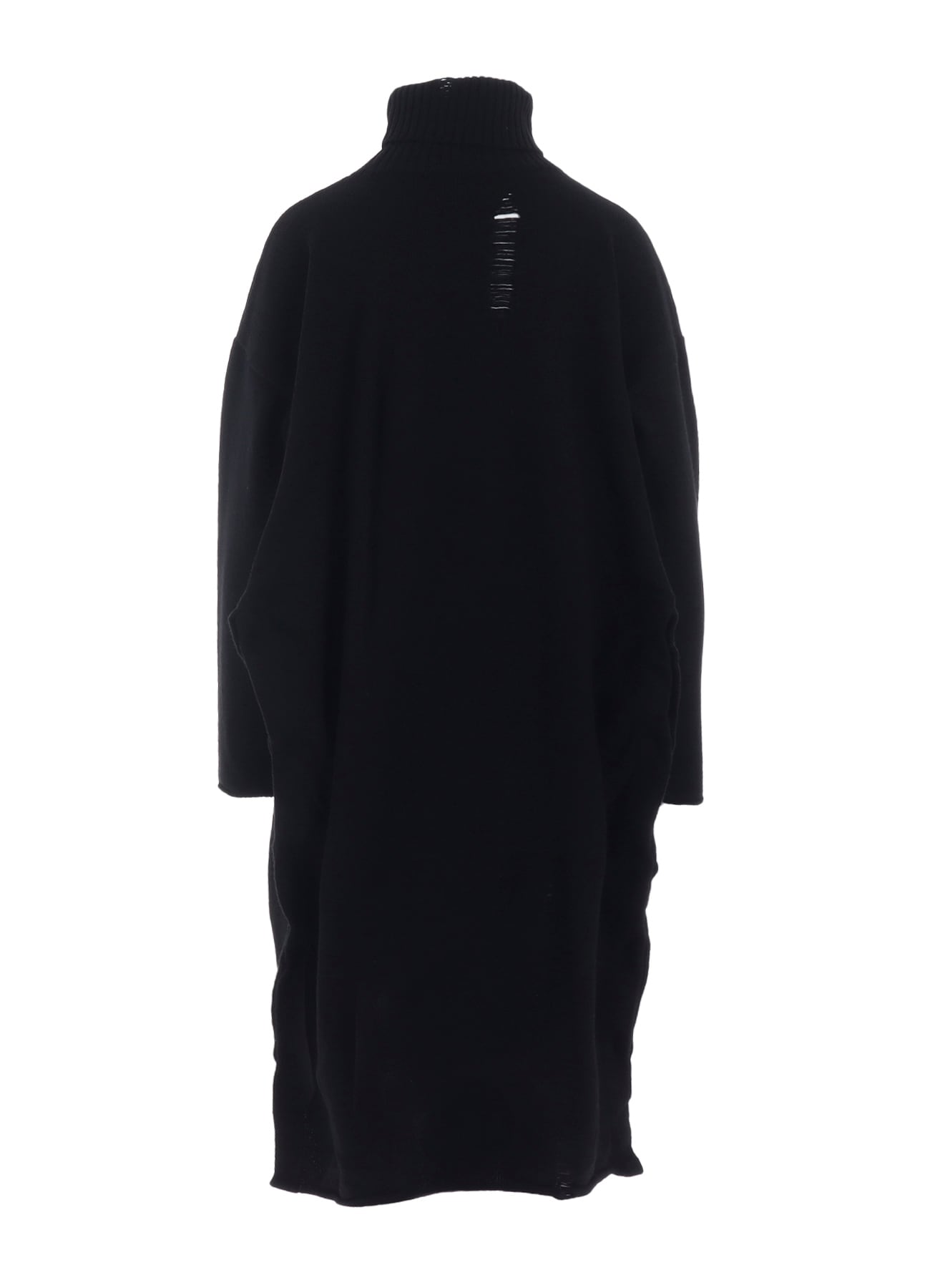 India DAMAGED HIGH NECK DRESS(S Black): Yohji Yamamoto｜THE SHOP