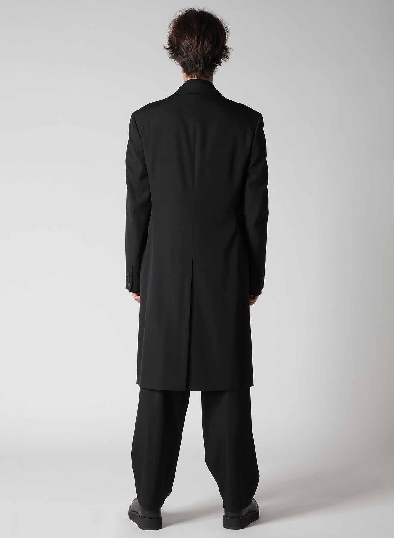 REGULATION GABARDINE DOCTOR'S JACKET(S Black): Yohji Yamamoto POUR