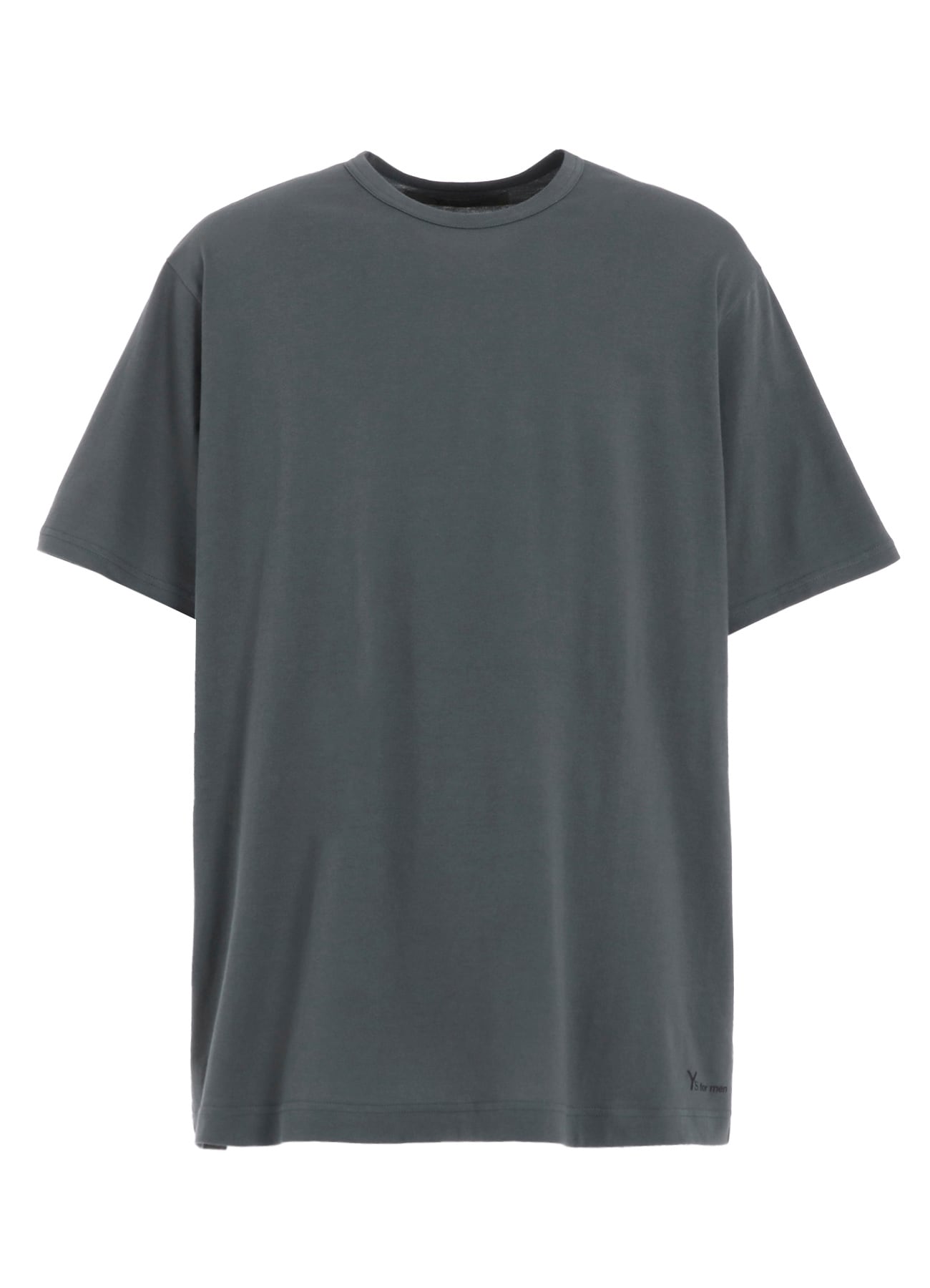 Y's for men LOGO PRINT SHORT SLEEVE T-SHIRTS(FREE SIZE Gray): Y's