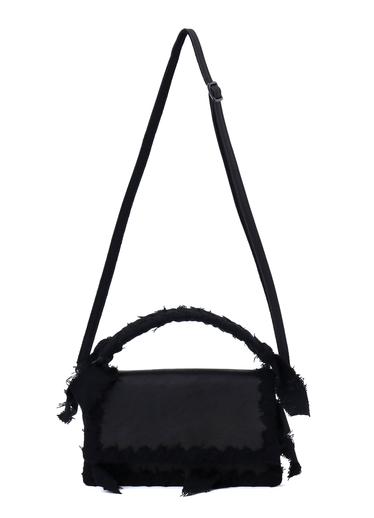 BRAIDED STRING LEATHER SHOULDER BAG(FREE SIZE Black): Soldes｜THE