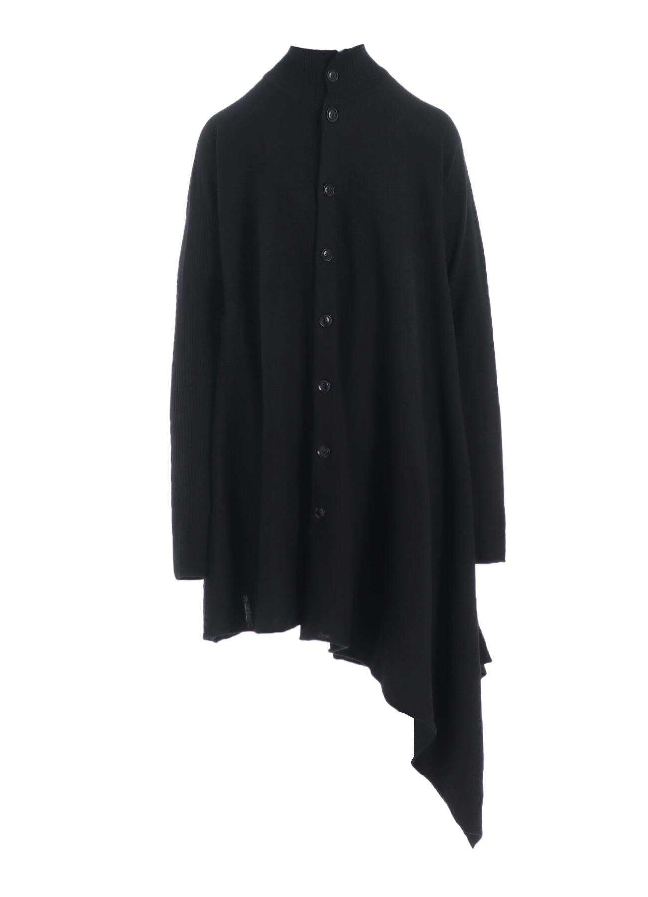 WOOL ASYMMETRIC LONG CARDIGAN(S Black): Soldes｜THE SHOP YOHJI