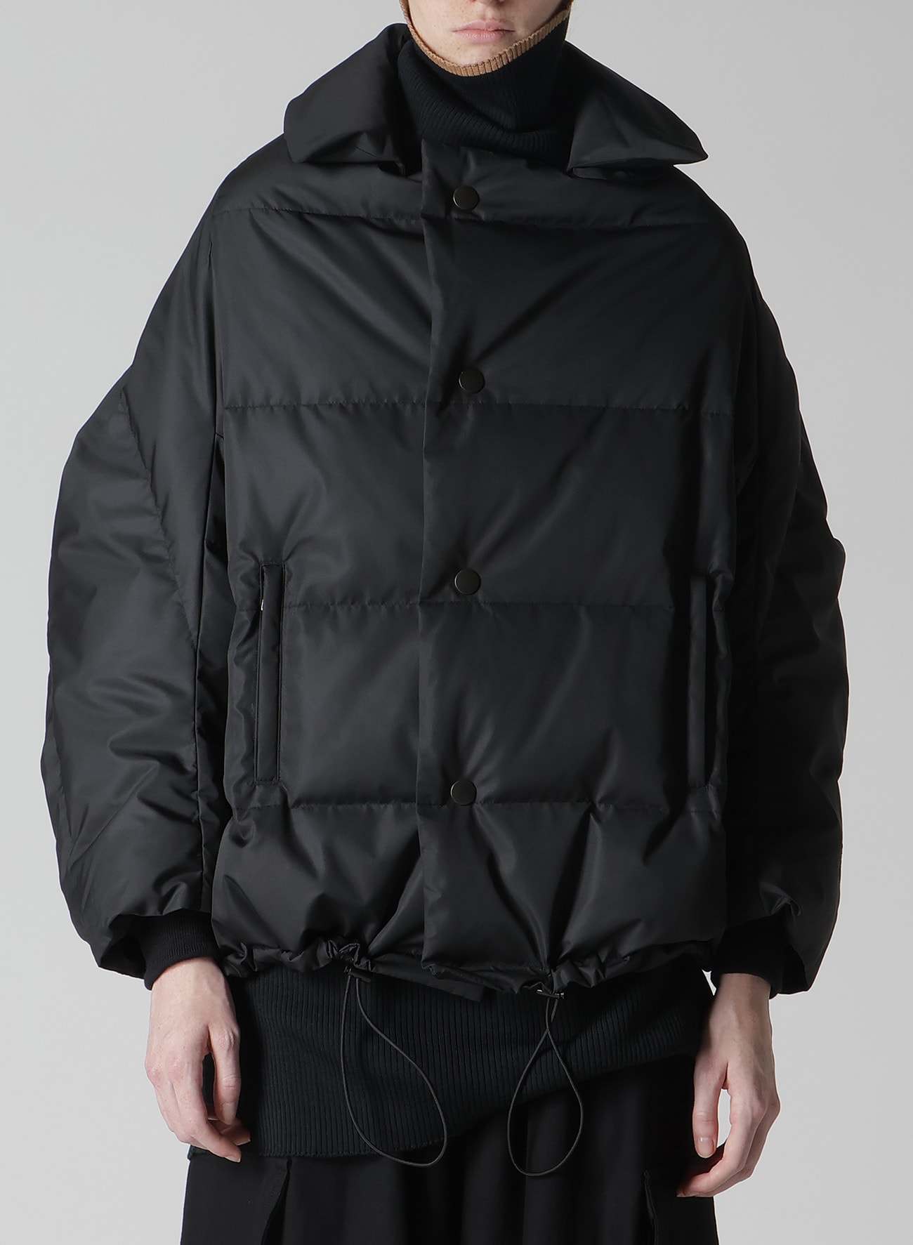 DOWN SHORT JACKET(S Black): Y's｜THE SHOP YOHJI YAMAMOTO