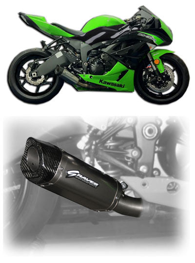 Graves 09-25 ZX-6R Cat-Eliminator Carbon Slip-on Exhaust – The Sic