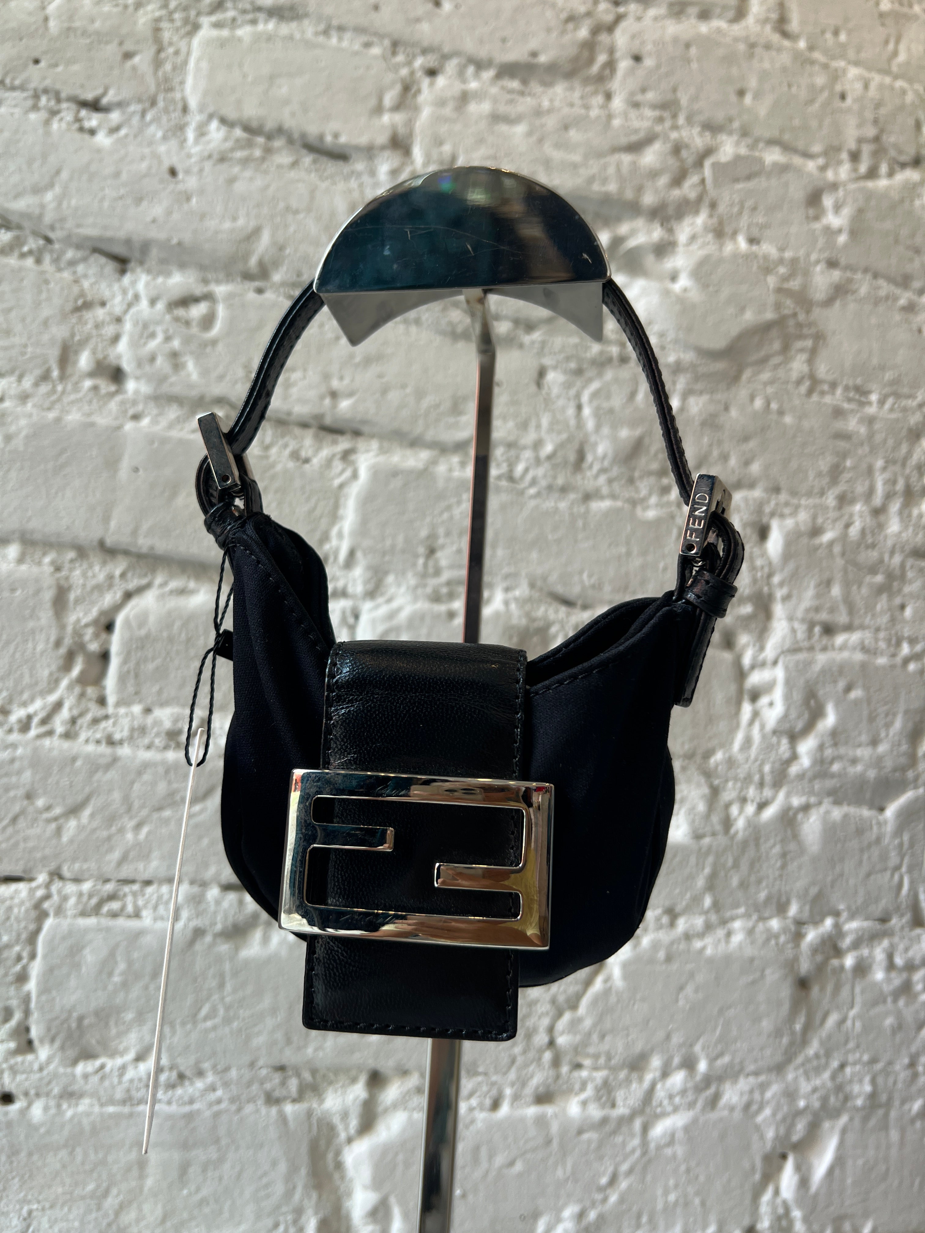 Fendi Micro Croissant Bag – Black Neoprene – Thirteen Crosby