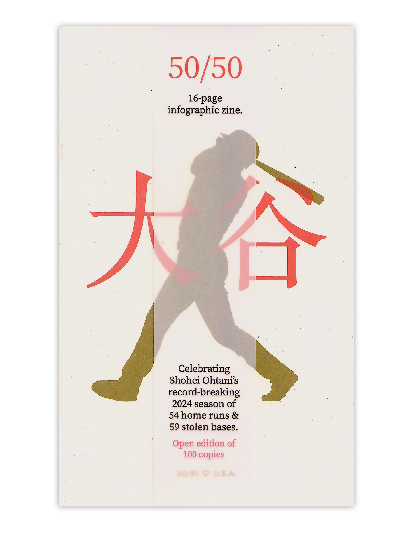 Shohei Ohtani 50-50 Zine 2nd Edition – THIRTY81 Press
