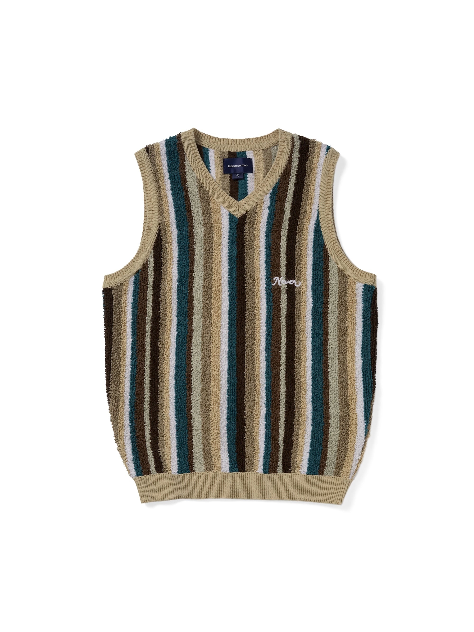 Striped Knit Vest – thisisneverthat® JP